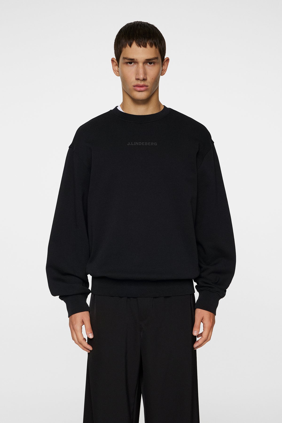Callan Crew Neck in Black by J.Lindeberg