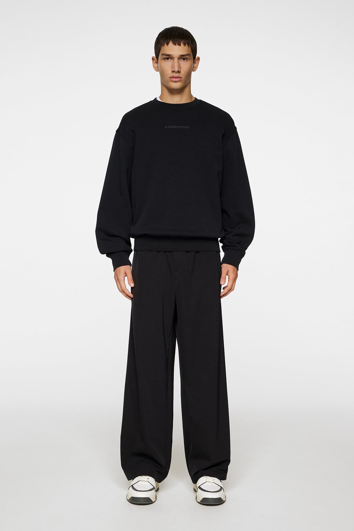 Callan Crew Neck in Black by J.Lindeberg