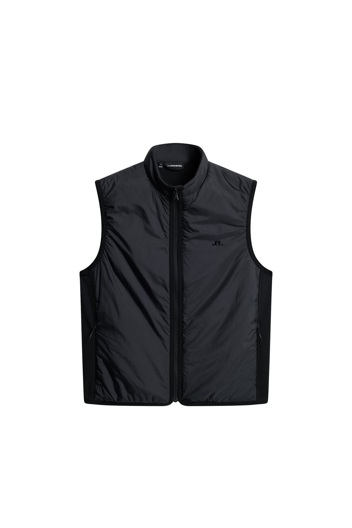 Dobber Hybrid Vest in Black by J.Lindeberg
