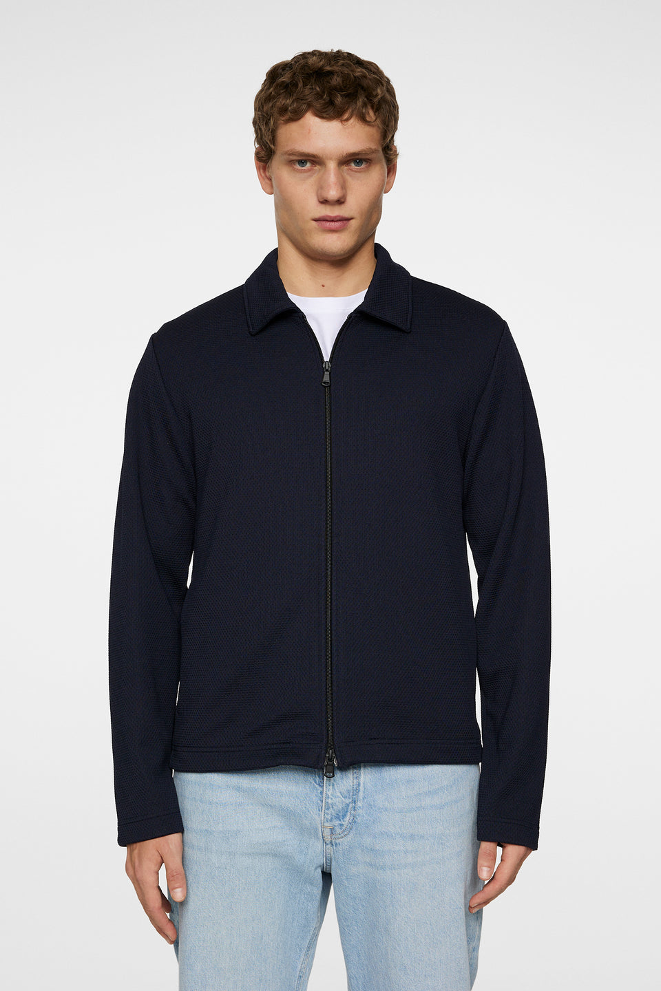 Lansa Jersey Zip Jacket / JL Navy