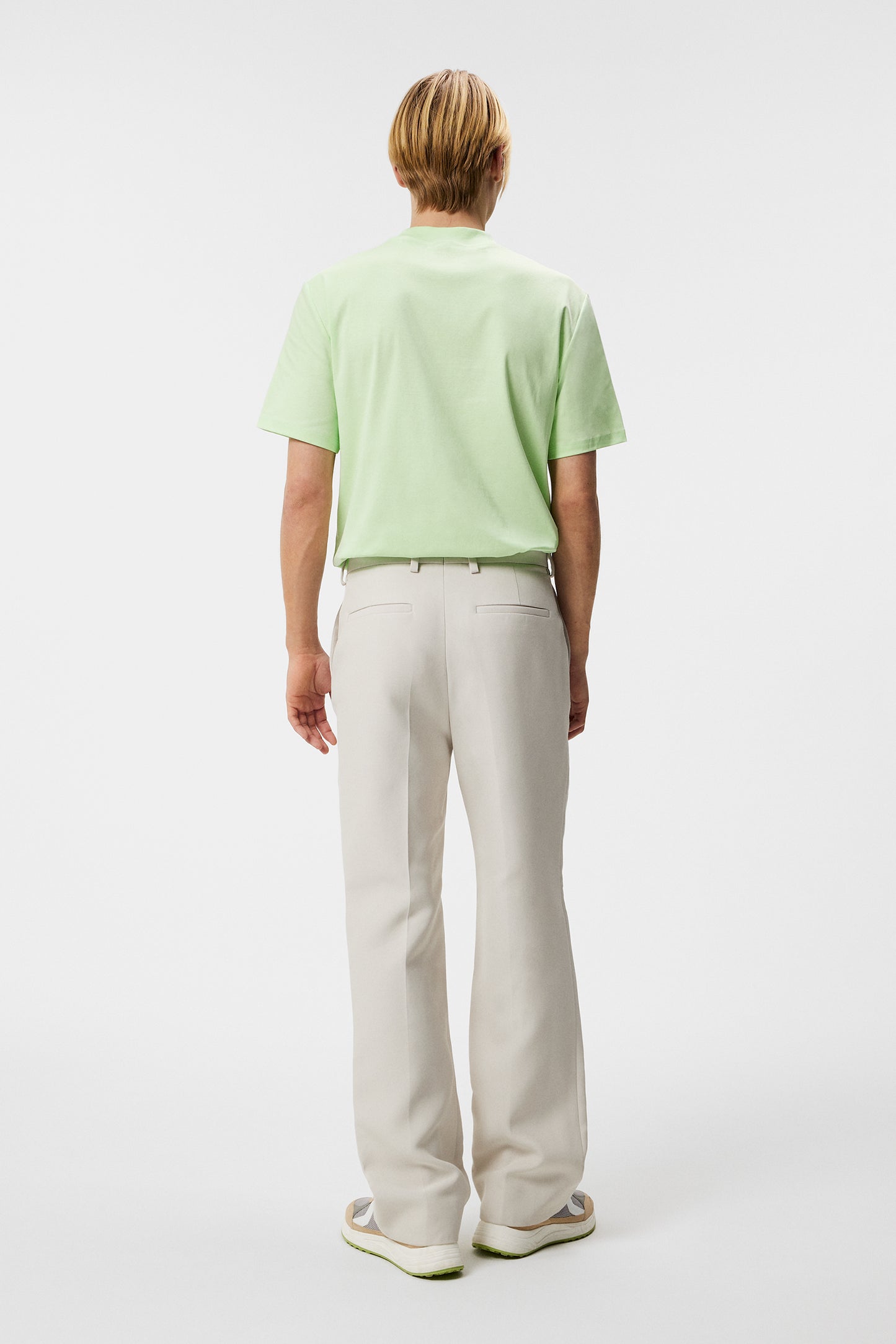 Ace Mock Neck T-shirt in Paradise Green by J.Lindeberg