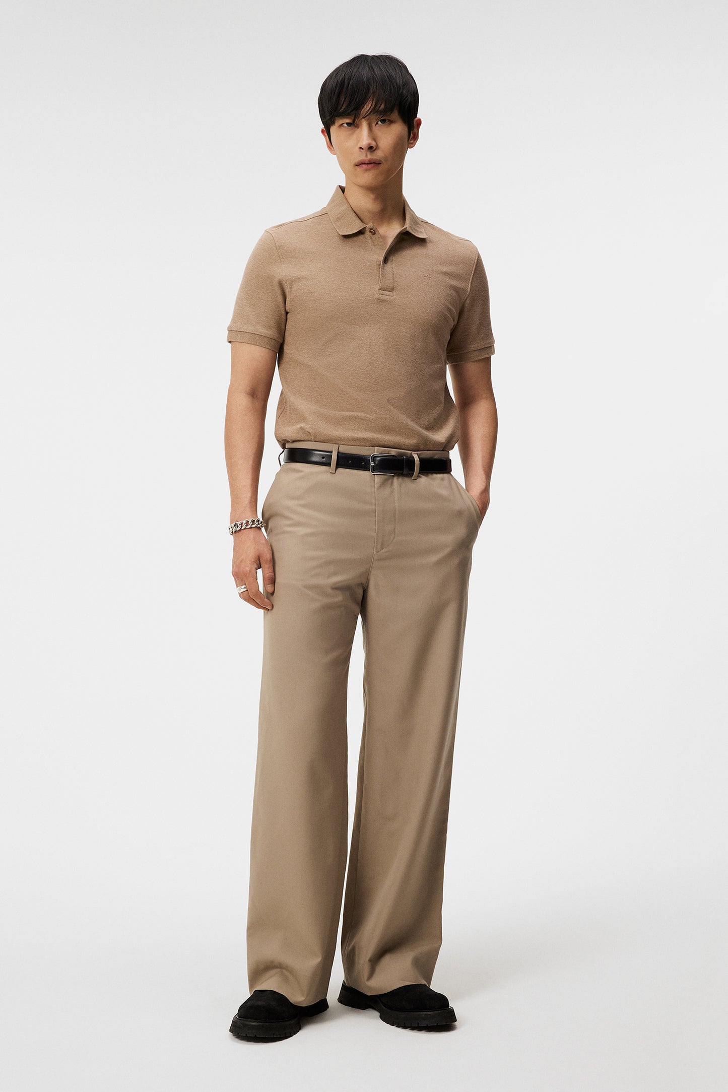 Troy Polo Shirt in Oil Green by J.Lindeberg