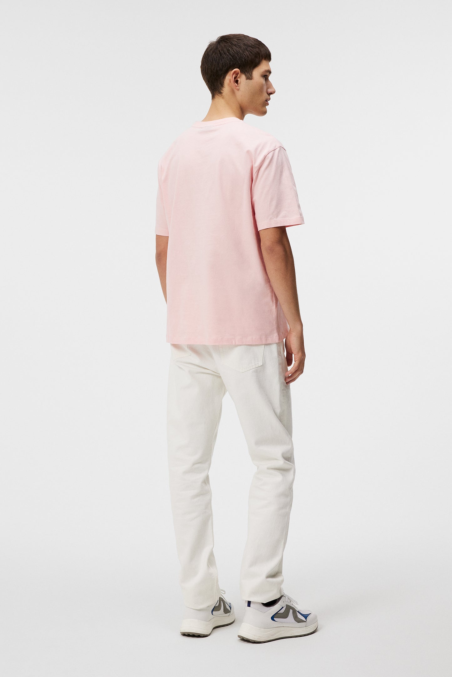 Parcy Logo Tee in Powder Pink by J.Lindeberg