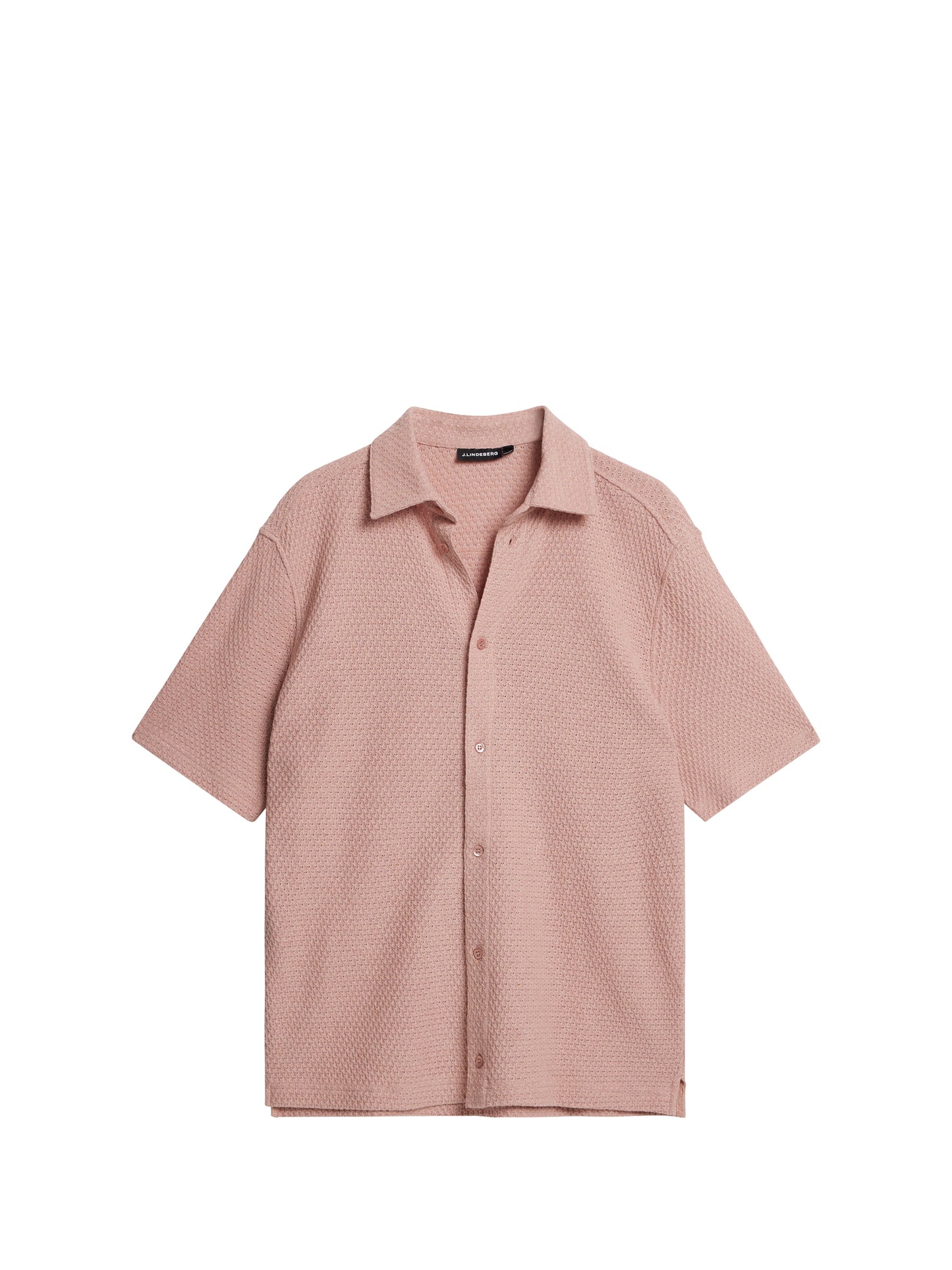 Torpa Airy Structure Shirt in Powder Pink by J.Lindeberg