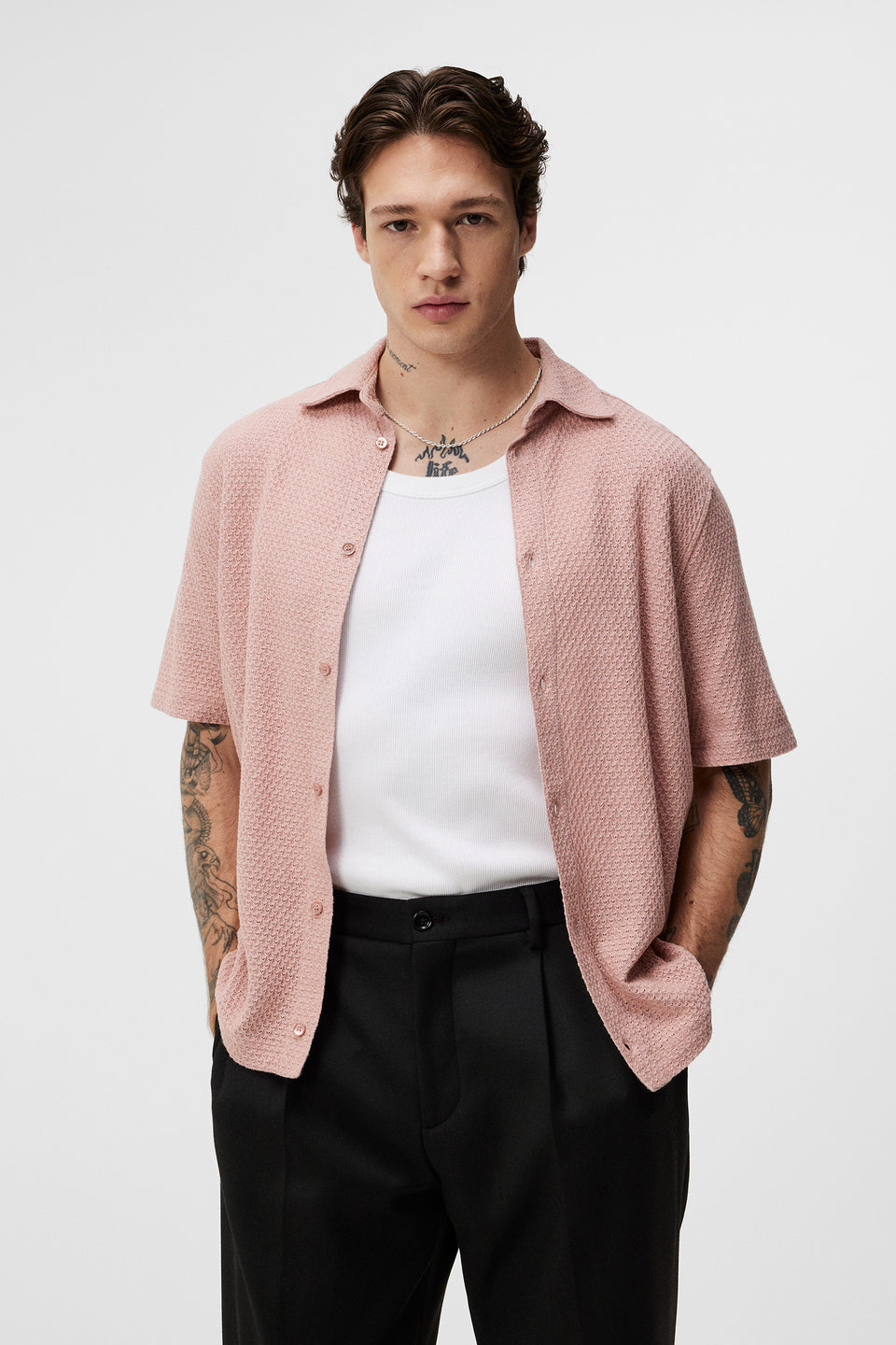 Torpa Airy Structure Shirt / Powder Pink