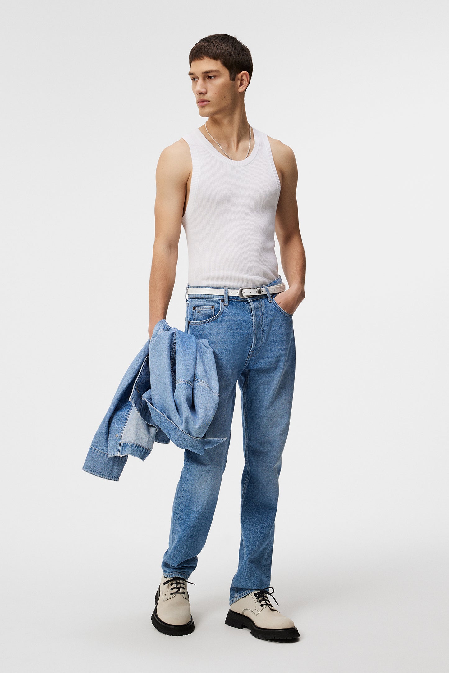 Tom Tank Top in Cloud White by J.Lindeberg