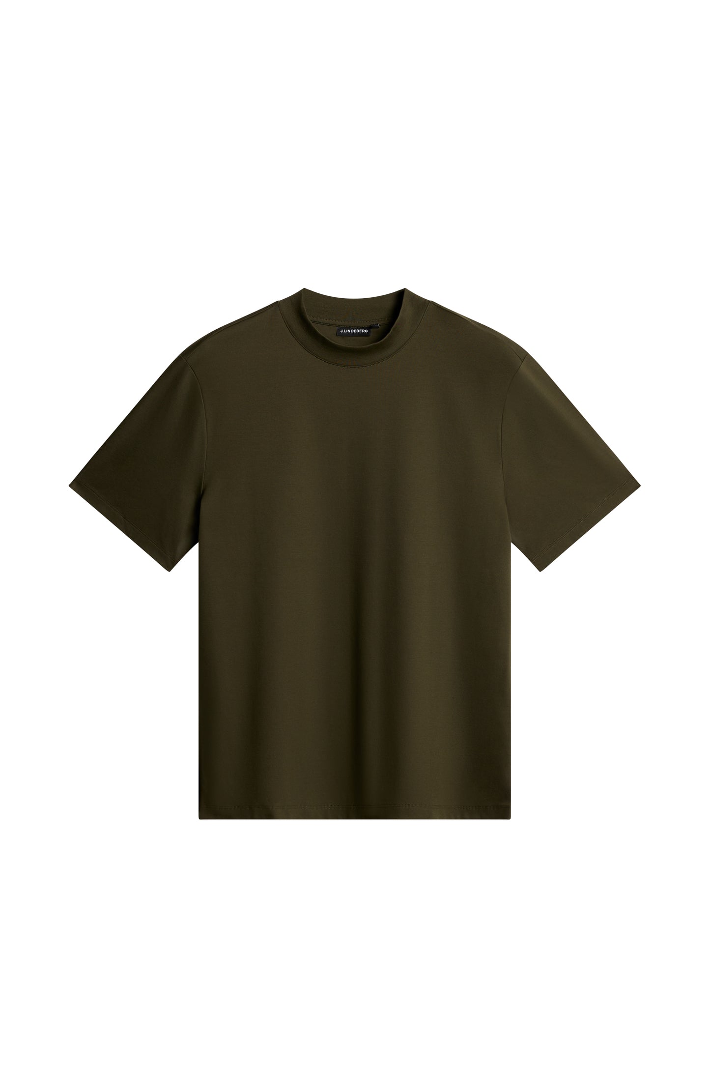 Ace Mock Neck T-Shirt in Forest Green by J.Lindeberg