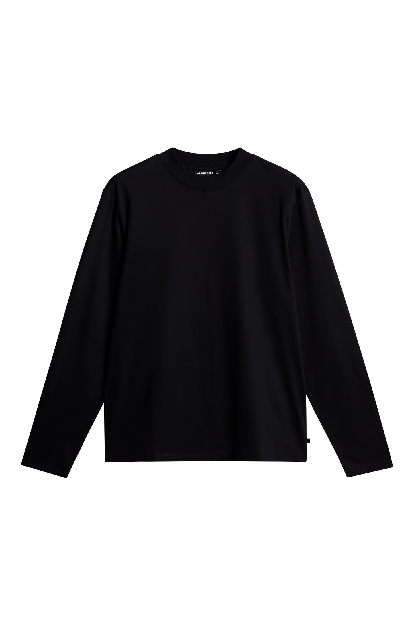 Ace Mock Neck LS T-Shirt in Black by J.Lindeberg