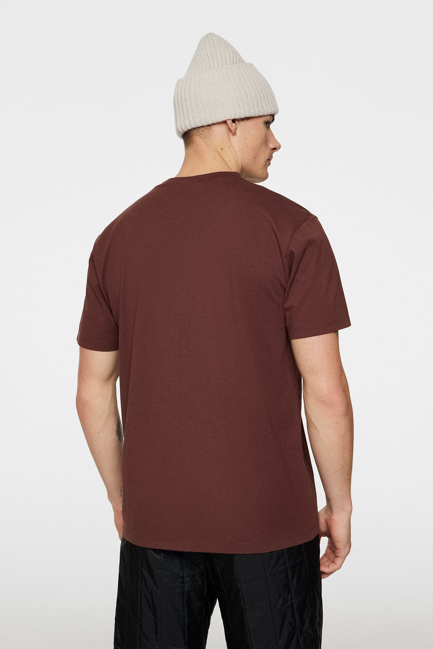 Sid Basic T-Shirt in Bitter Chocolate by J.Lindeberg