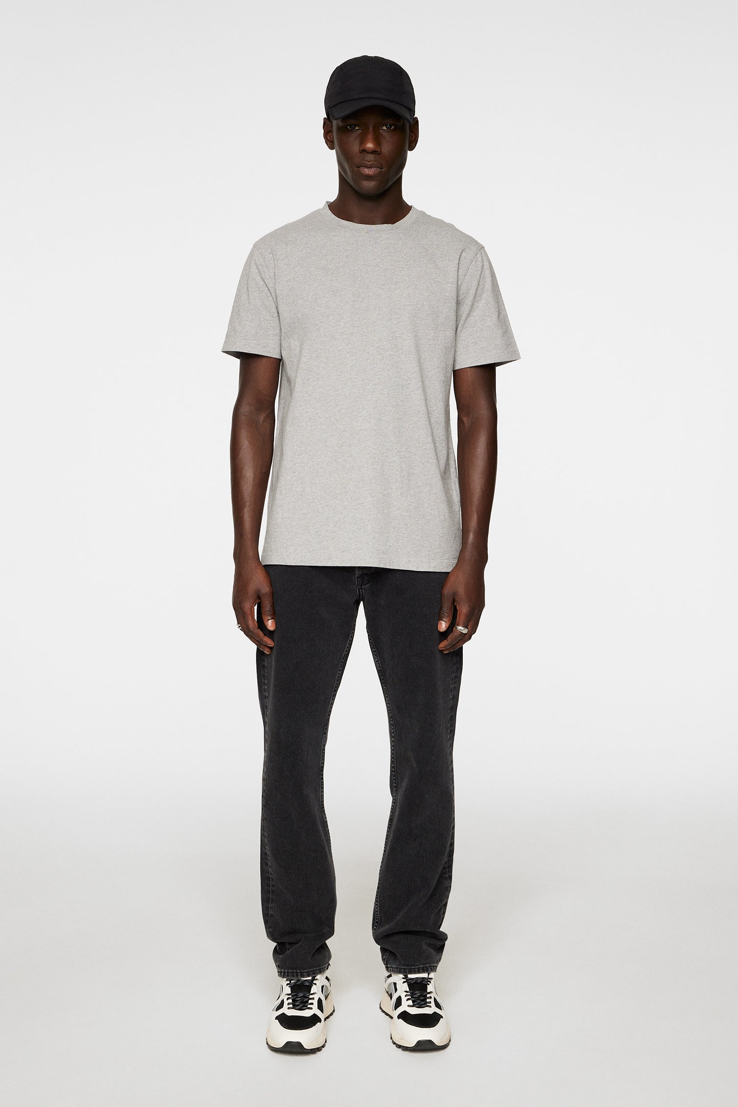 Sid Basic T-Shirt in Light Grey Melange by J.Lindeberg