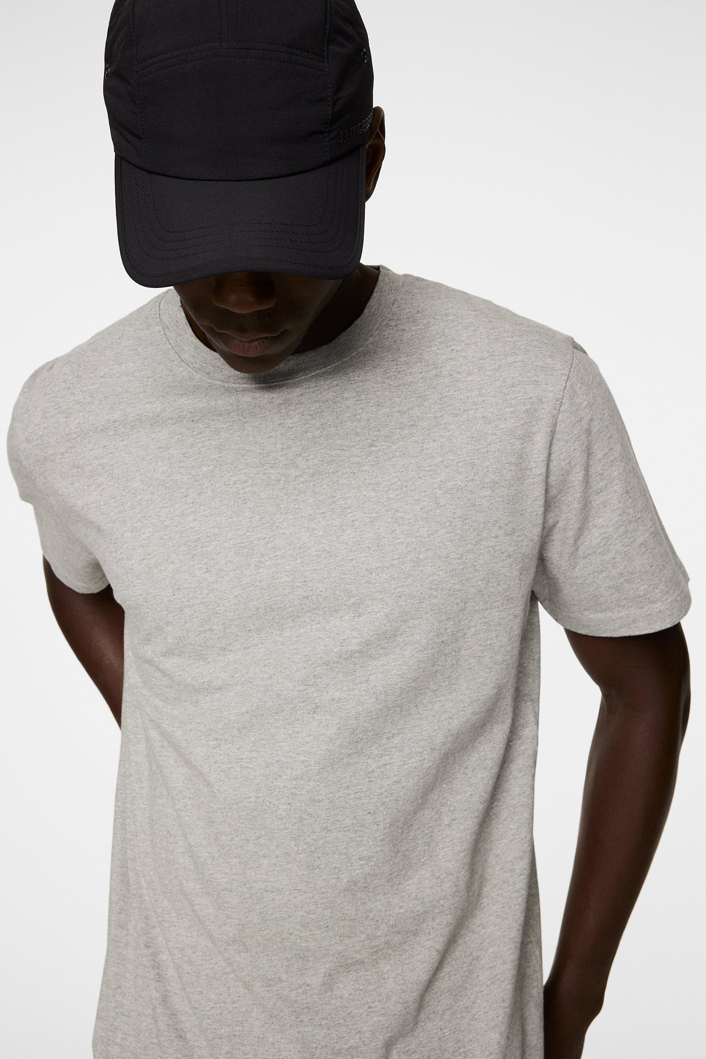 Sid Basic T-Shirt in Light Grey Melange by J.Lindeberg