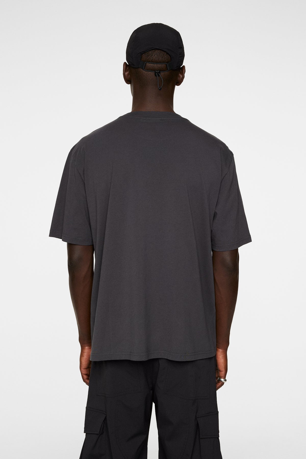 Hale Logo T-Shirt in Washed Black by J.Lindeberg