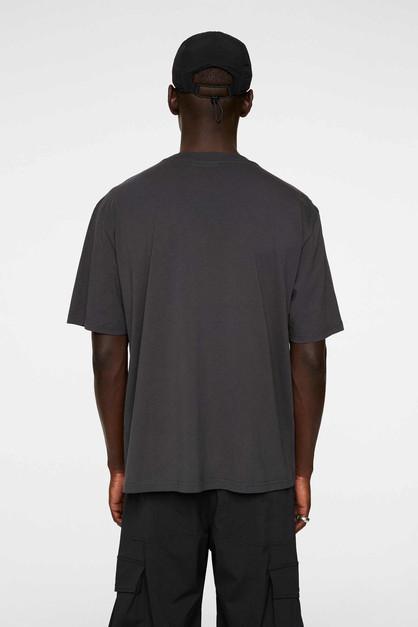 Hale Logo T-Shirt in Washed Black by J.Lindeberg