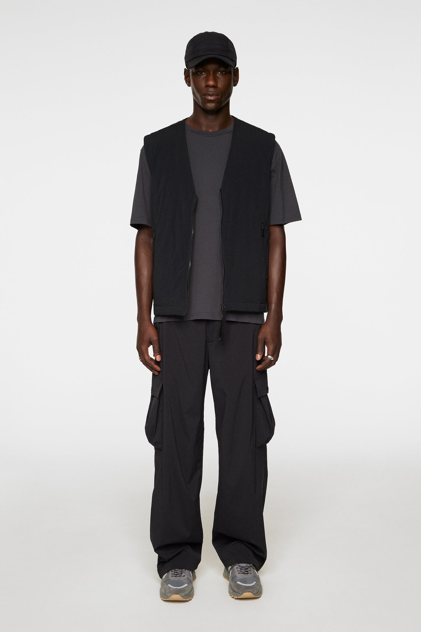 Hale Logo T-Shirt in Washed Black by J.Lindeberg