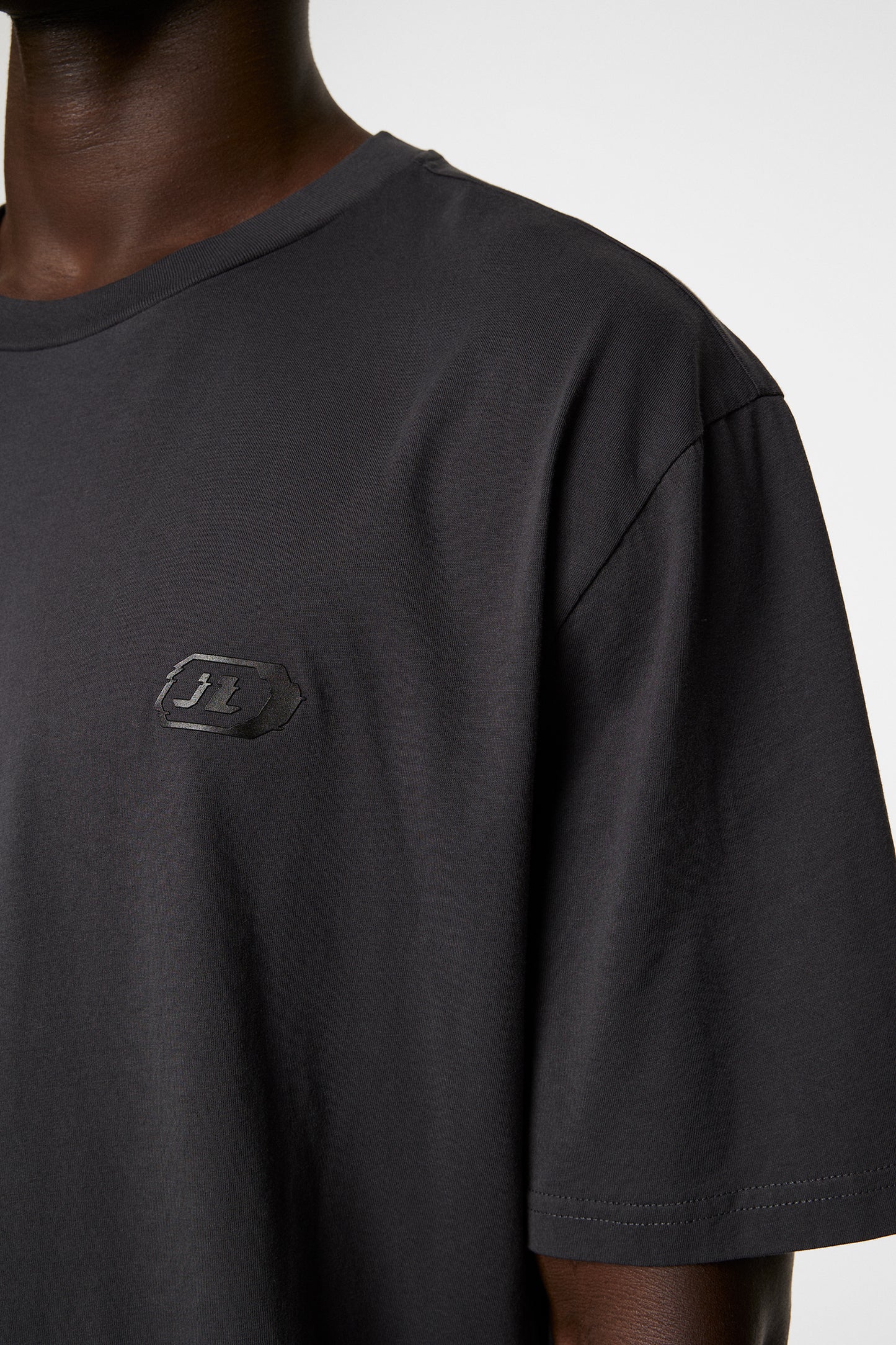 Hale Logo T-Shirt in Washed Black by J.Lindeberg