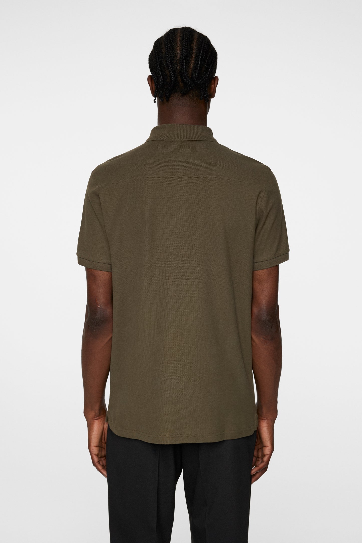 Troy Polo Shirt Seasonal Pique in Forest Green by J.Lindeberg