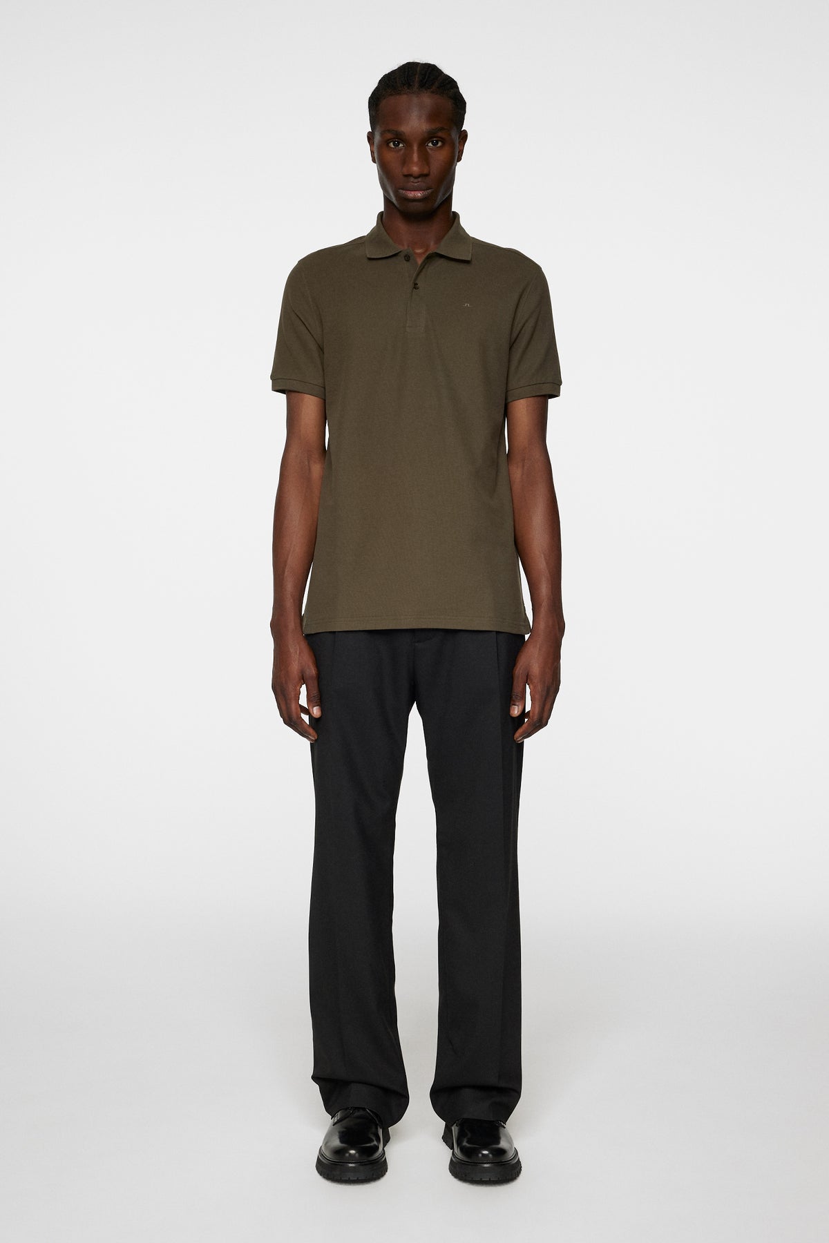 Troy Polo Shirt Seasonal Pique in Forest Green by J.Lindeberg