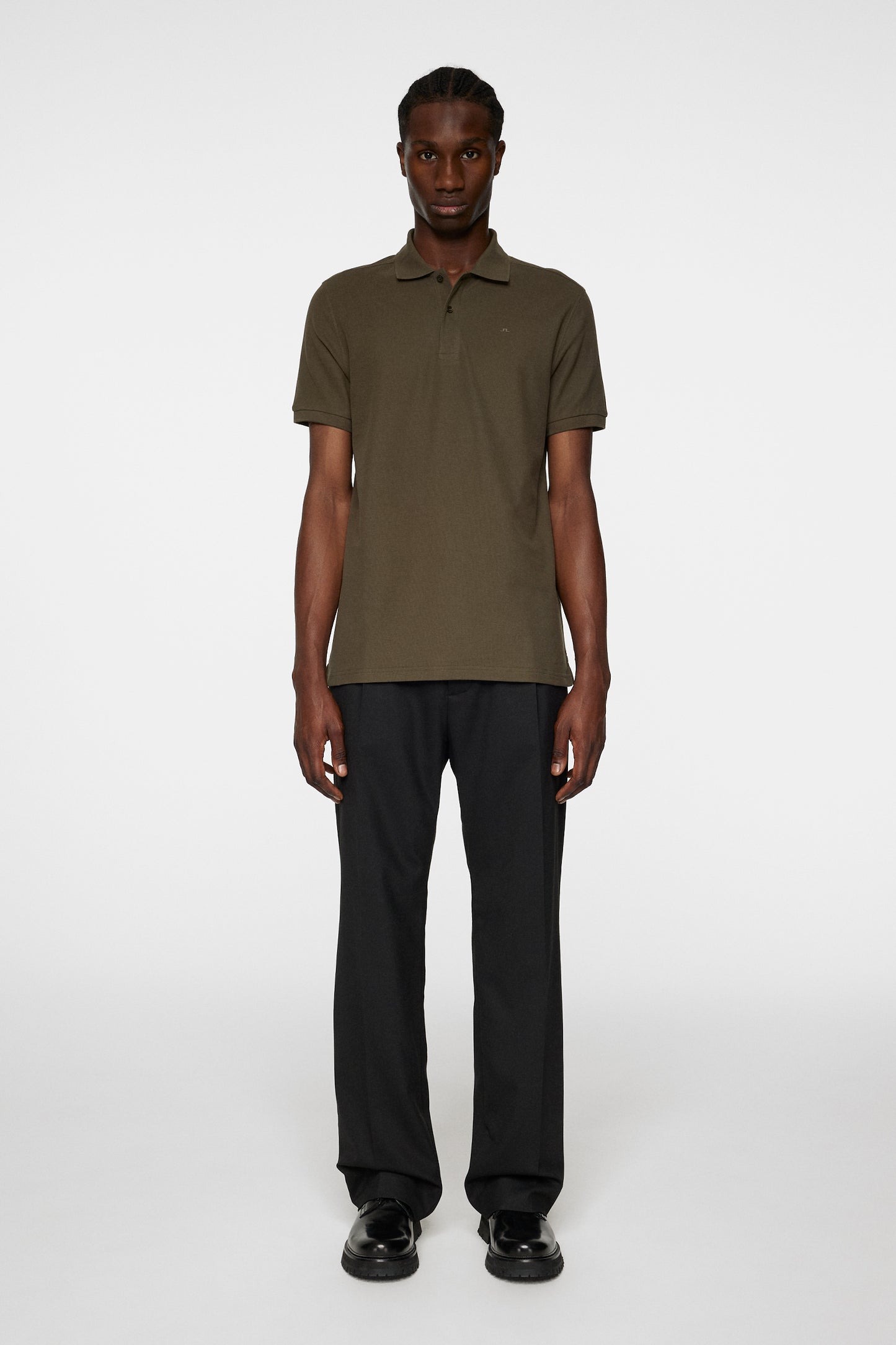 Troy Polo Shirt Seasonal Pique in Forest Green by J.Lindeberg