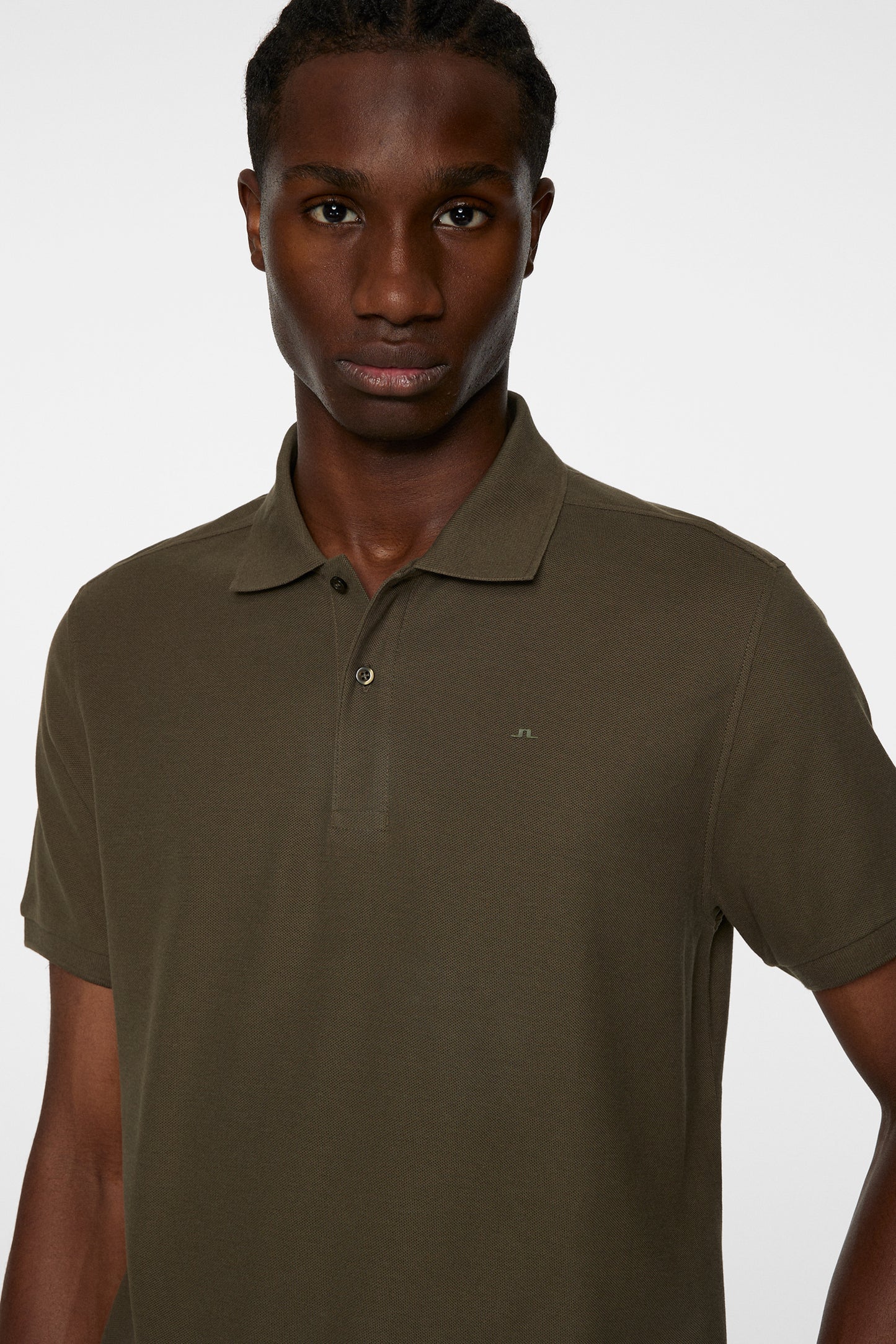 Troy Polo Shirt Seasonal Pique in Forest Green by J.Lindeberg