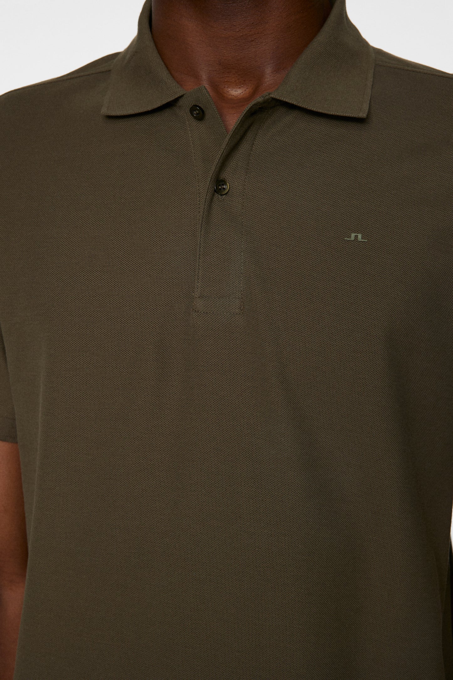 Troy Polo Shirt Seasonal Pique in Forest Green by J.Lindeberg