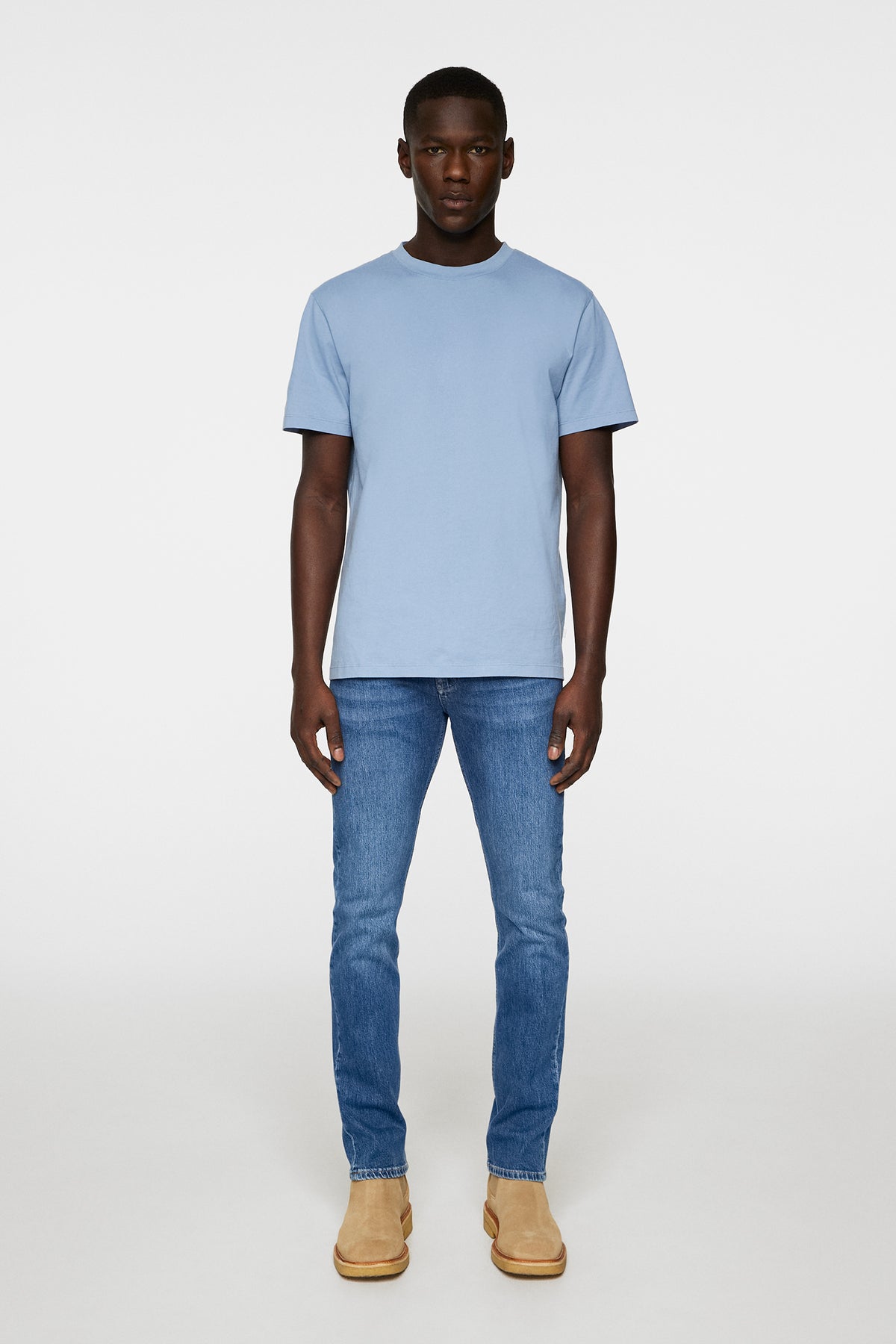 Sid Basic T-Shirt in Rain Washed by J.Lindeberg