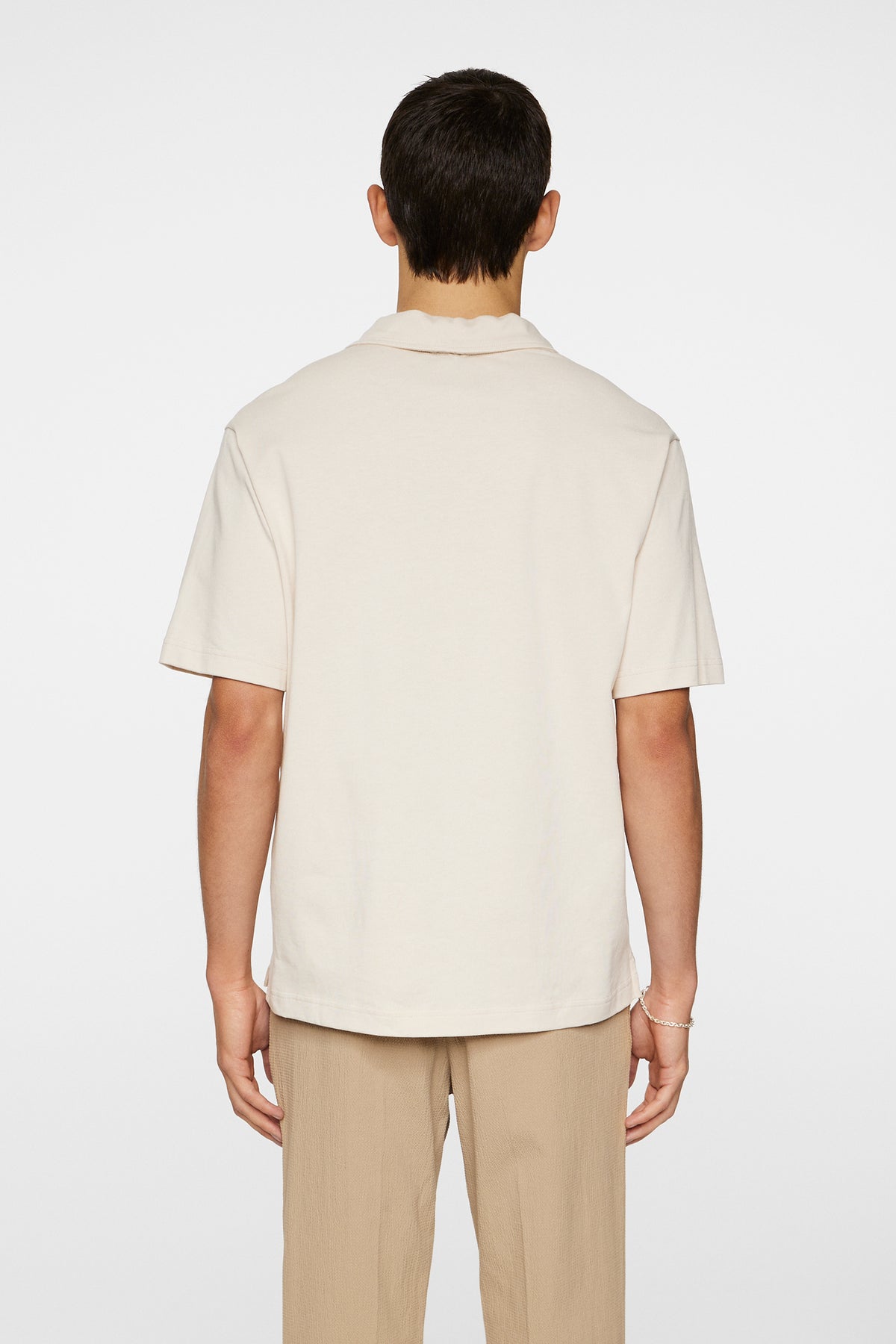 Roy relaxed Polo Pique in Moonbeam by J.Lindeberg