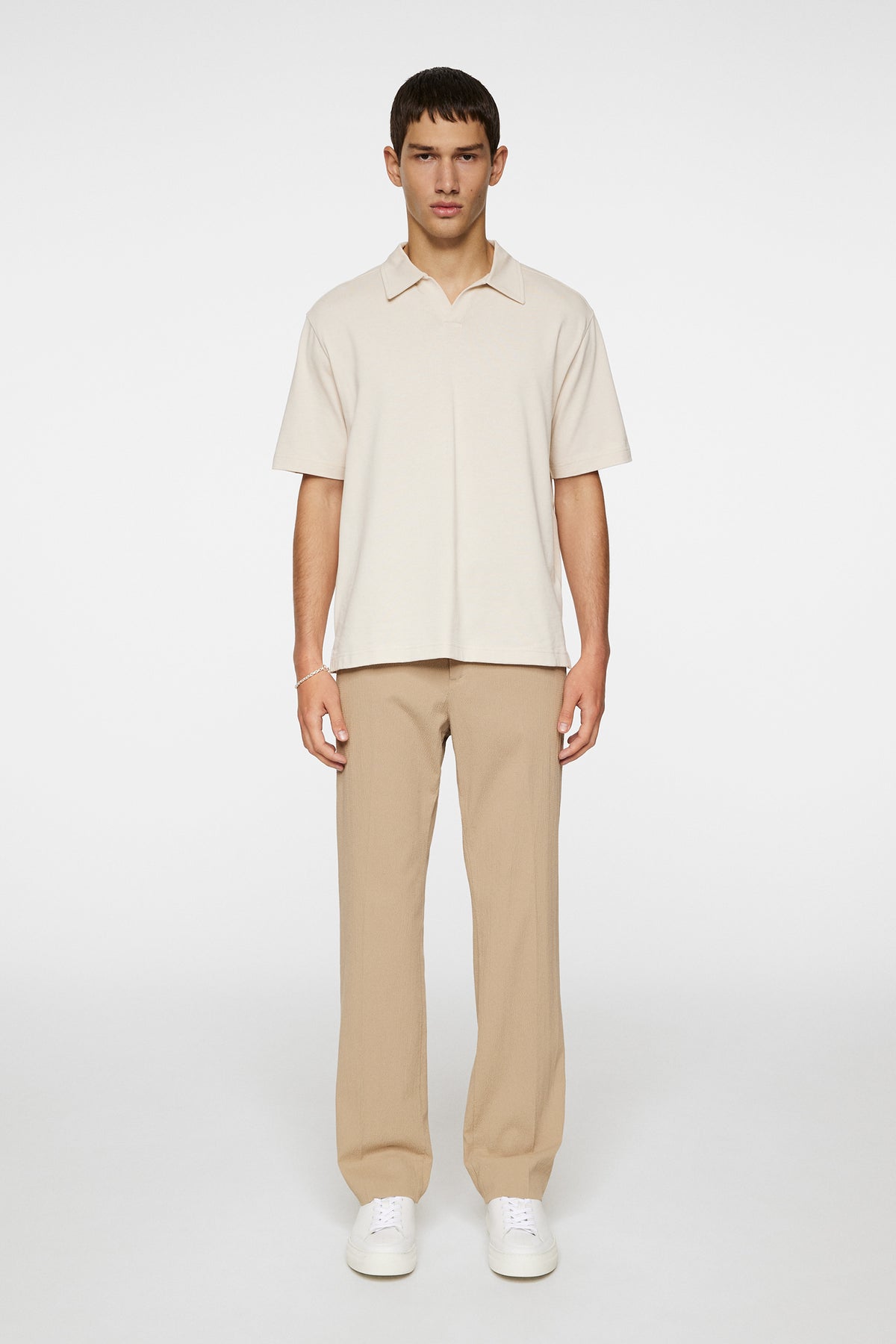 Roy relaxed Polo Pique in Moonbeam by J.Lindeberg