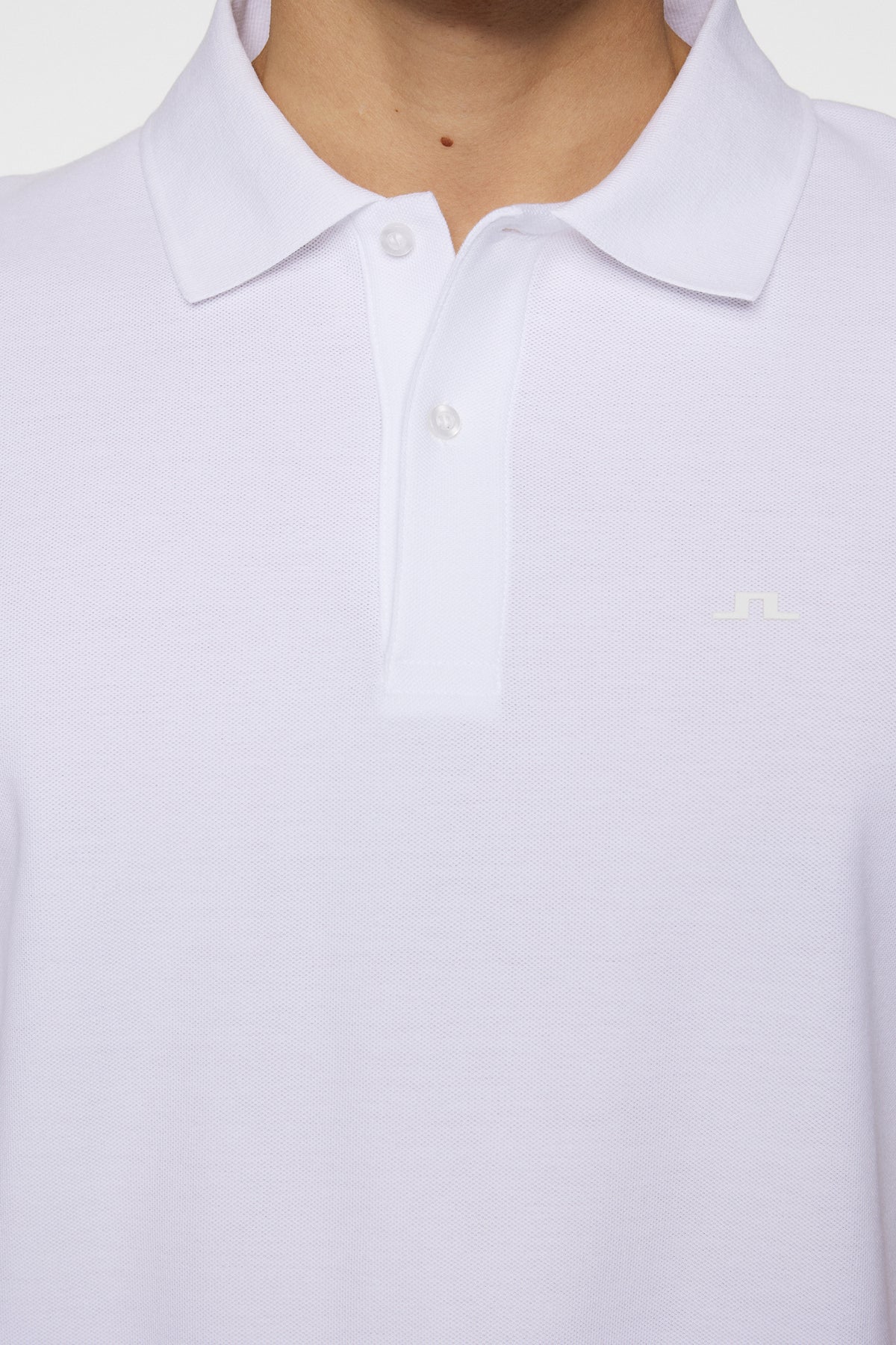 Rudy slim Polo Pique in White by J.Lindeberg
