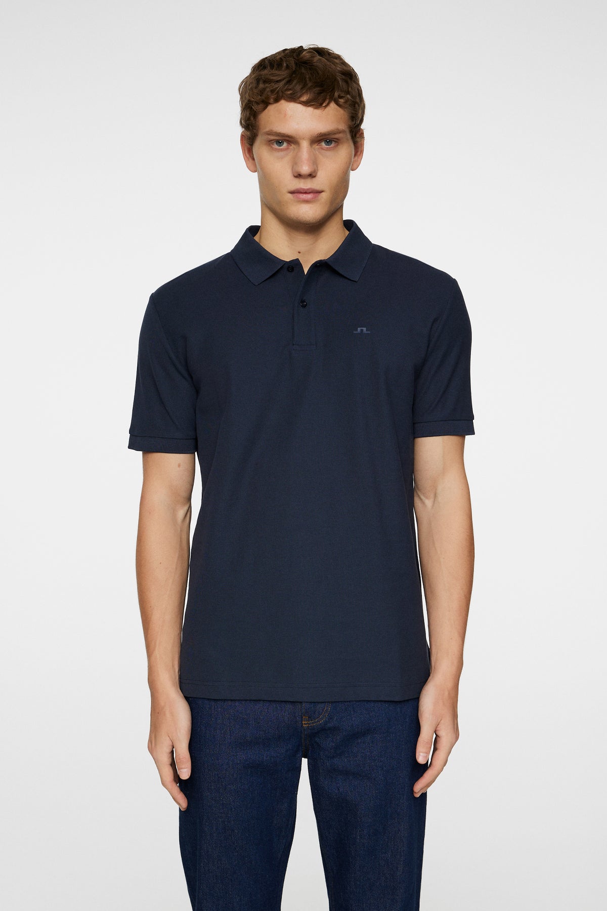Rudy slim Polo Pique in JL Navy by J.Lindeberg