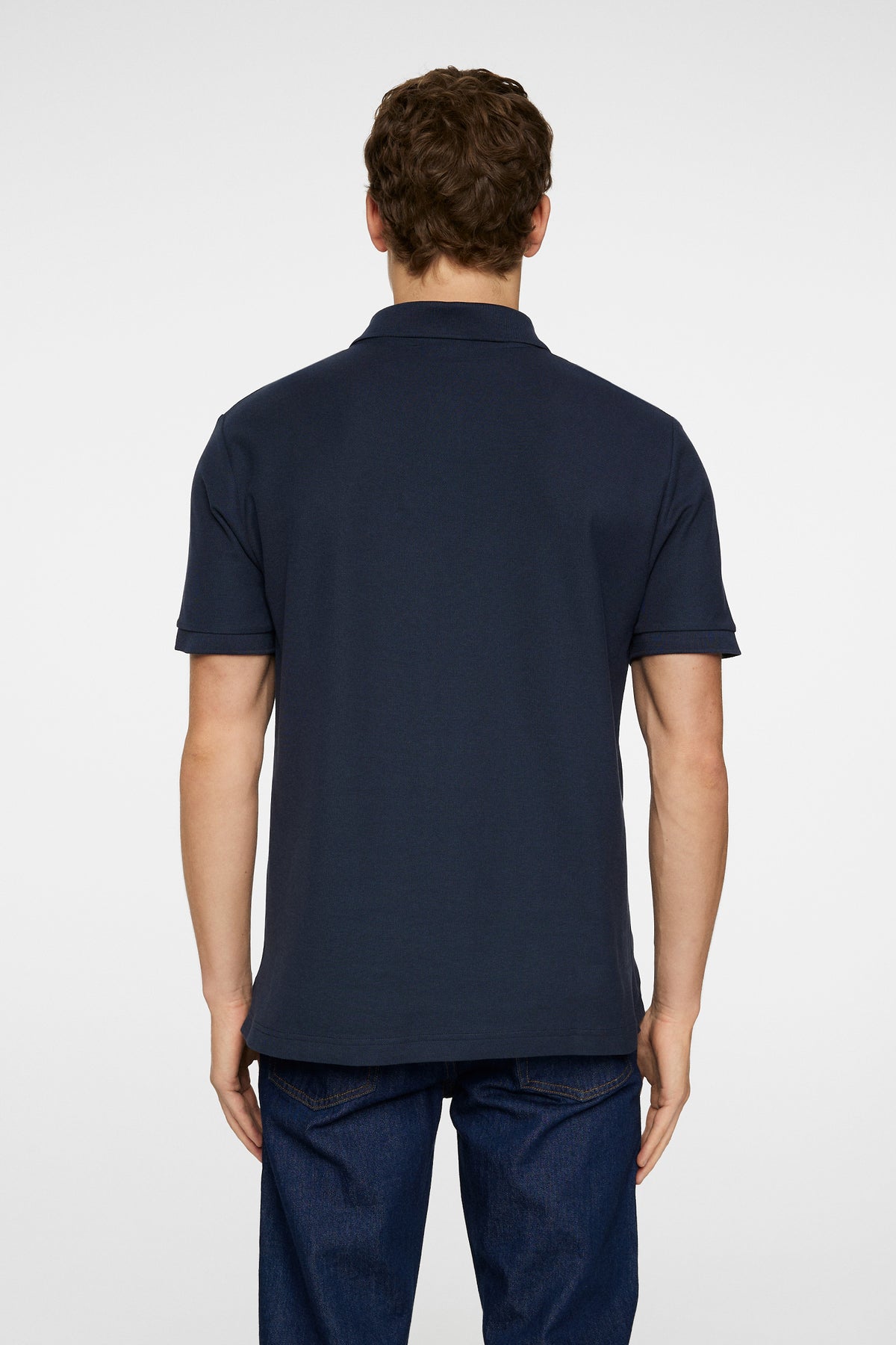 Rudy slim Polo Pique in JL Navy by J.Lindeberg