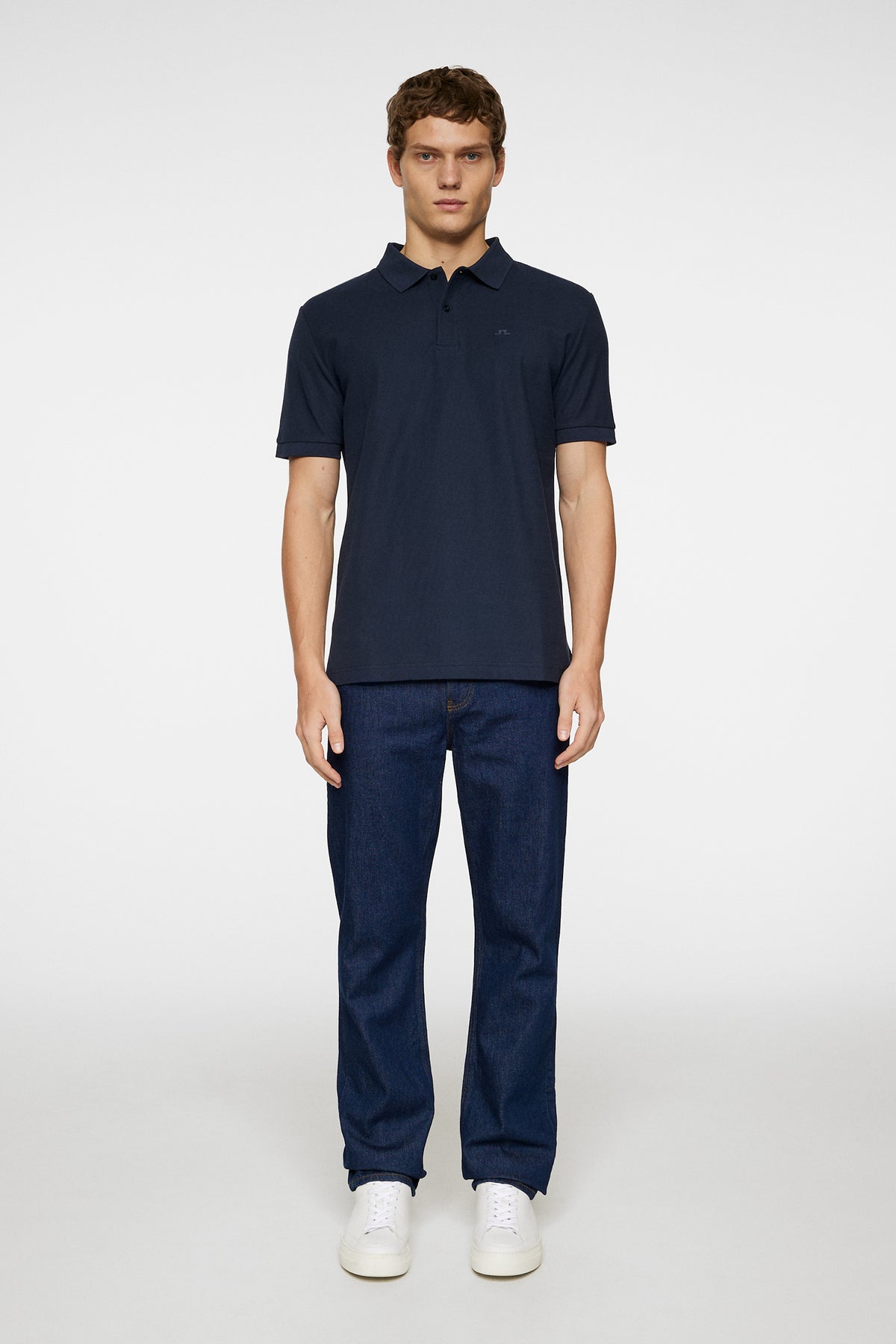 Rudy slim Polo Pique in JL Navy by J.Lindeberg