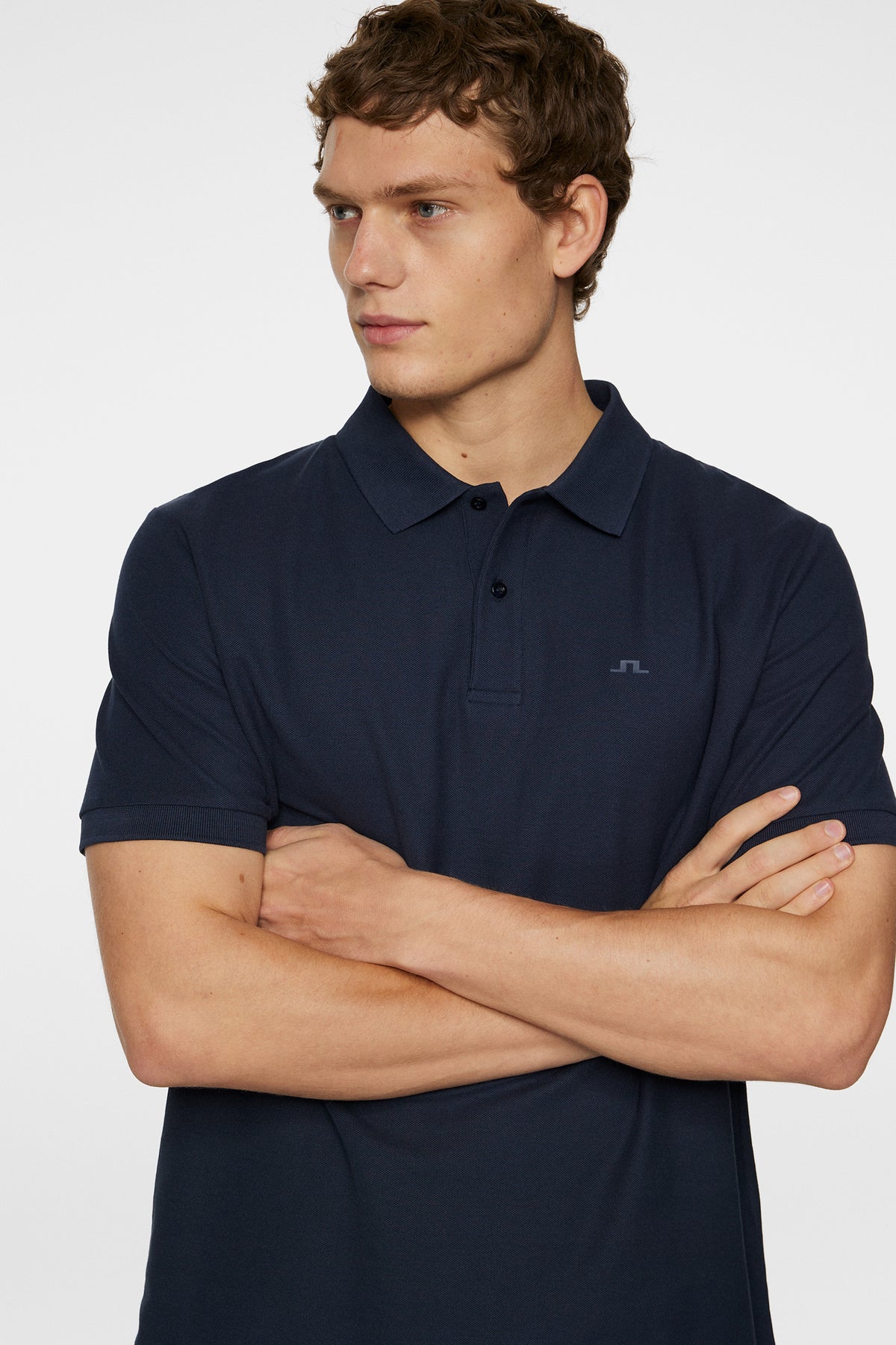 Rudy slim Polo Pique in JL Navy by J.Lindeberg