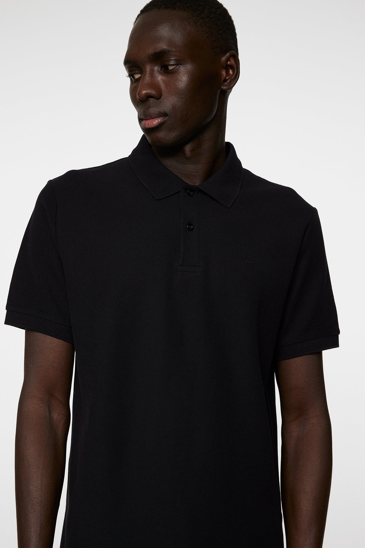 Rudy slim Polo Pique in Black by J.Lindeberg