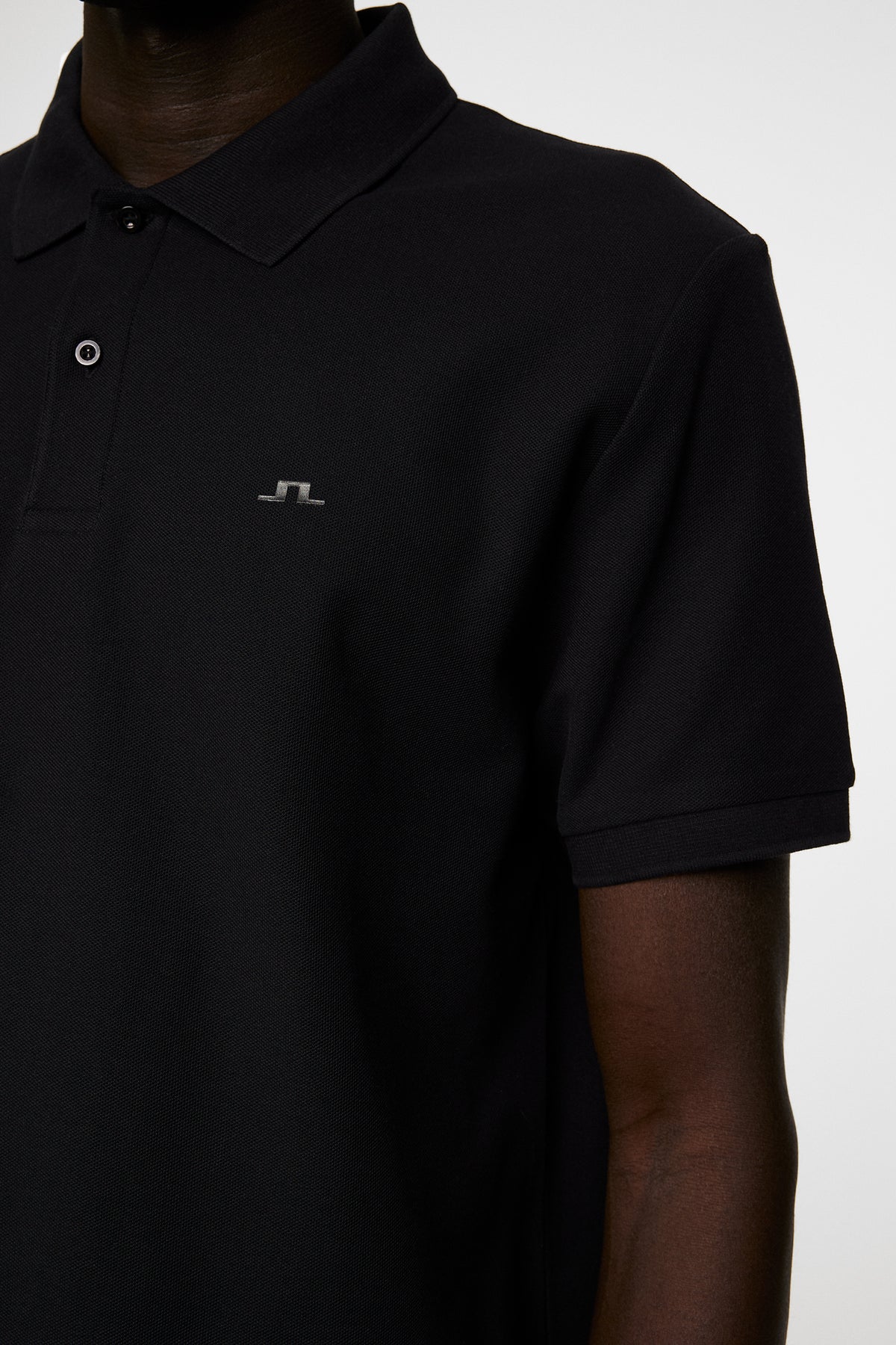 Rudy slim Polo Pique in Black by J.Lindeberg