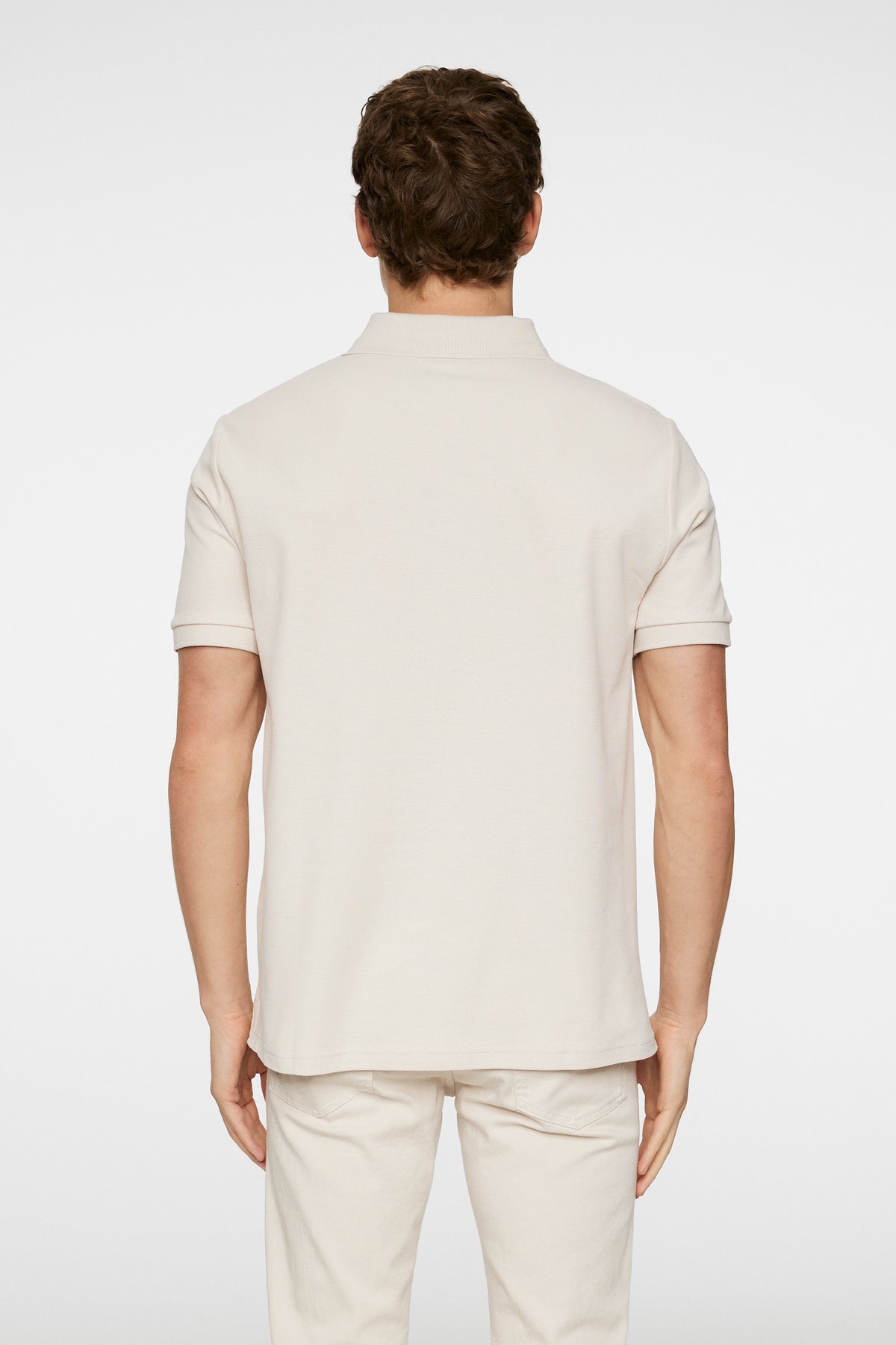 Rudy slim Polo Pique in Moonbeam by J.Lindeberg