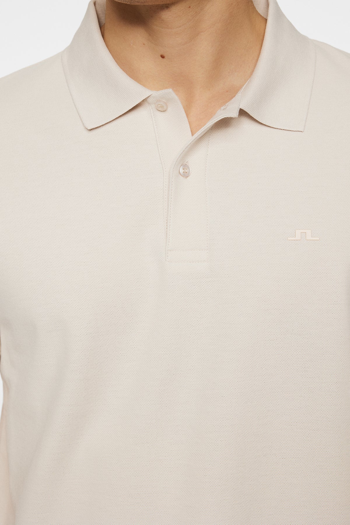 Rudy slim Polo Pique in Moonbeam by J.Lindeberg