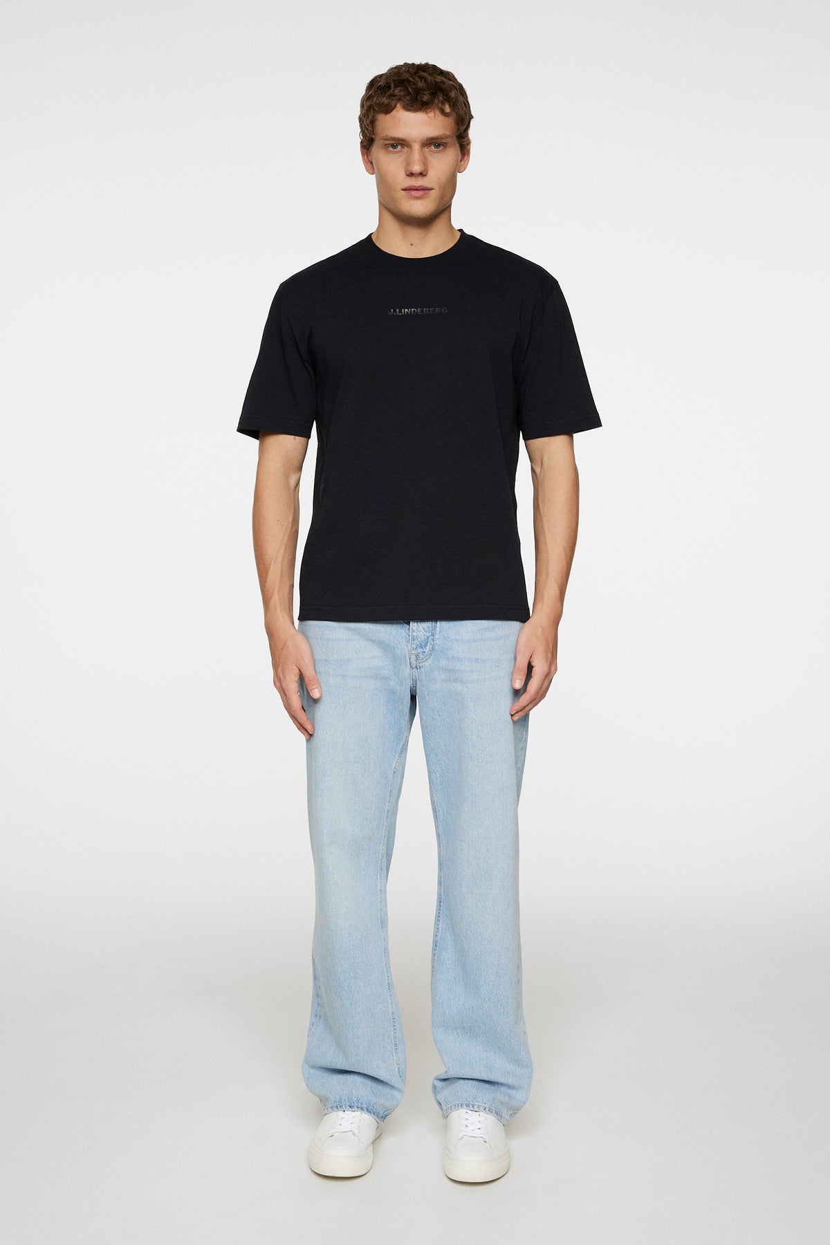 Hale Heavy Logo T-shirt in Black by J.Lindeberg