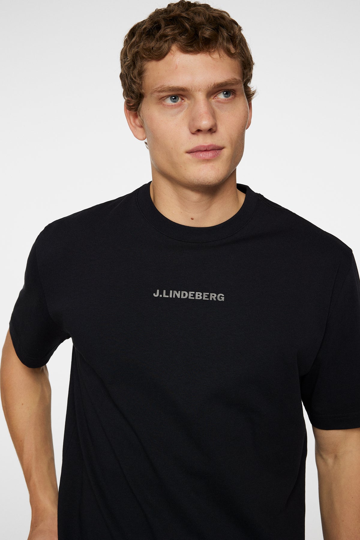Hale Heavy Logo T-shirt in Black by J.Lindeberg