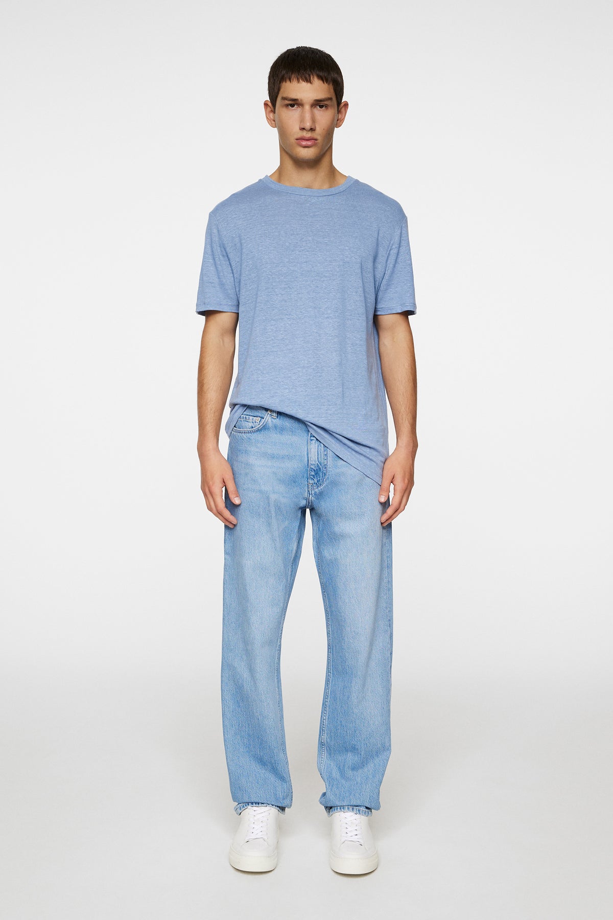 Coma Linen Tee in Rain Washed by J.Lindeberg