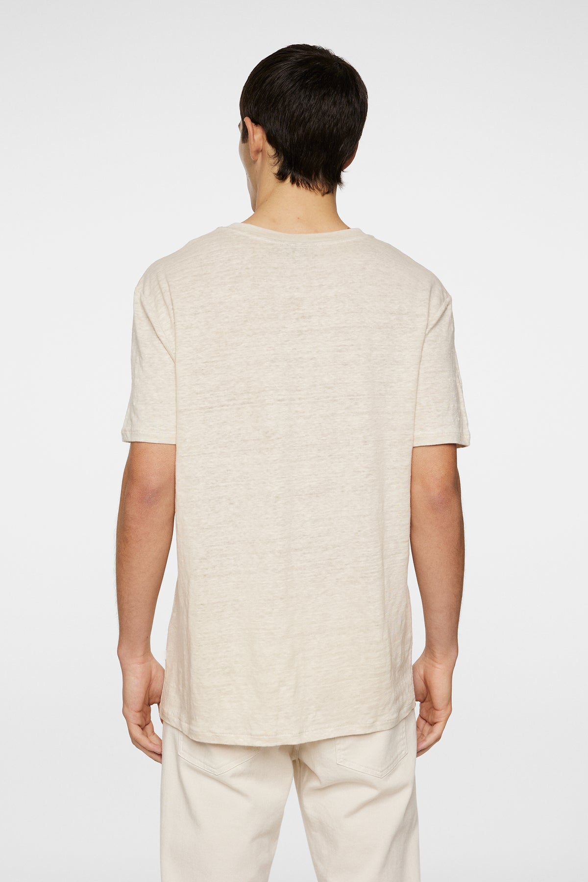 Coma Linen Tee in Moonbeam by J.Lindeberg
