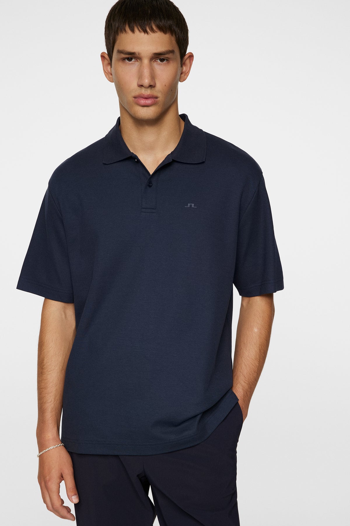 Trond Polo Pique in JL Navy by J.Lindeberg