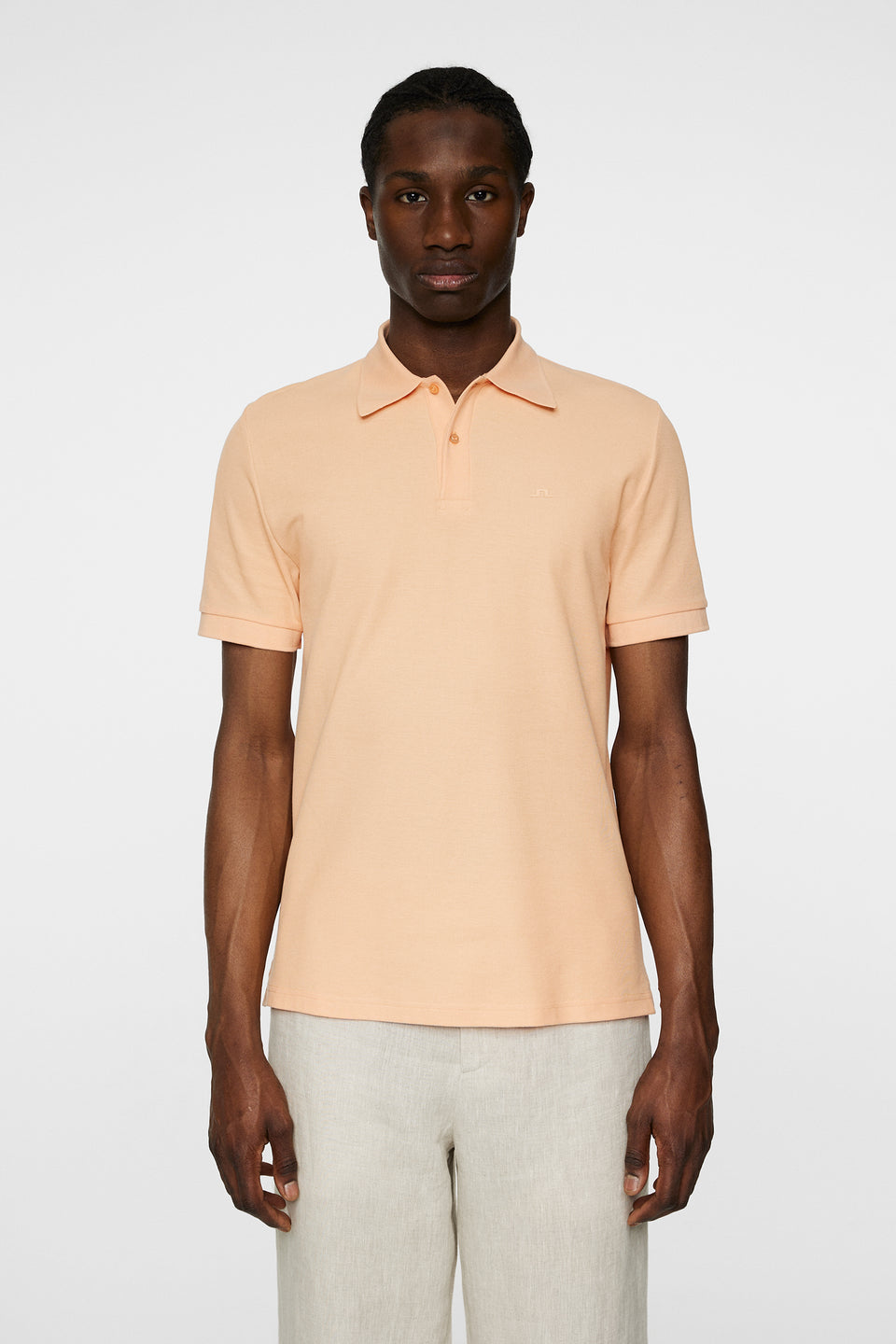 Rudy slim Polo Pique / Mock Orange