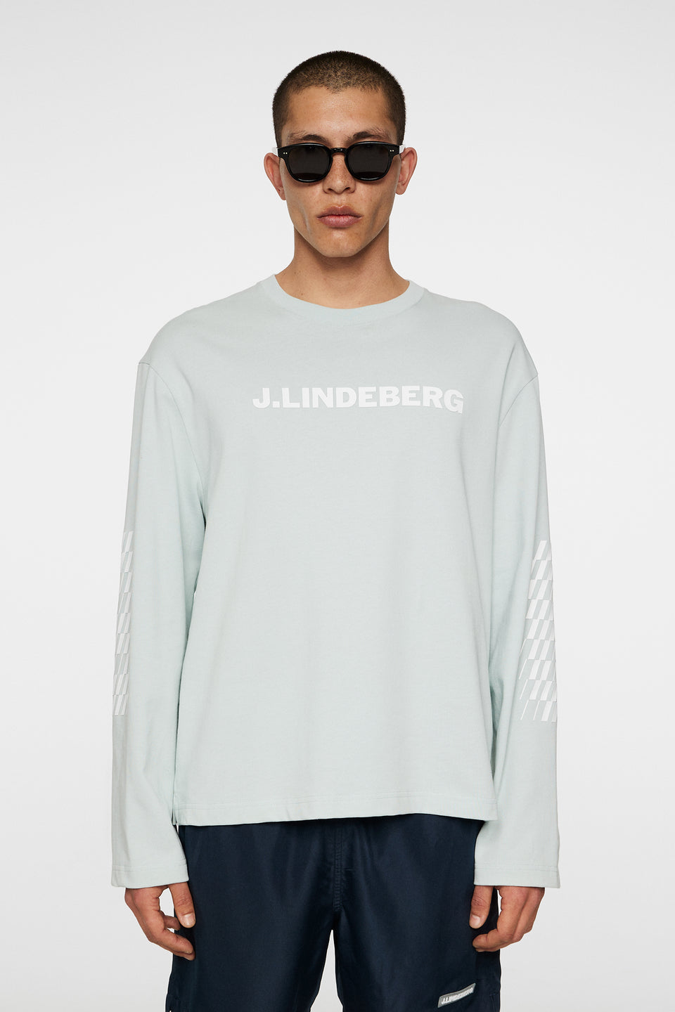 Walsh LS Print T-shirt / Winter Sky