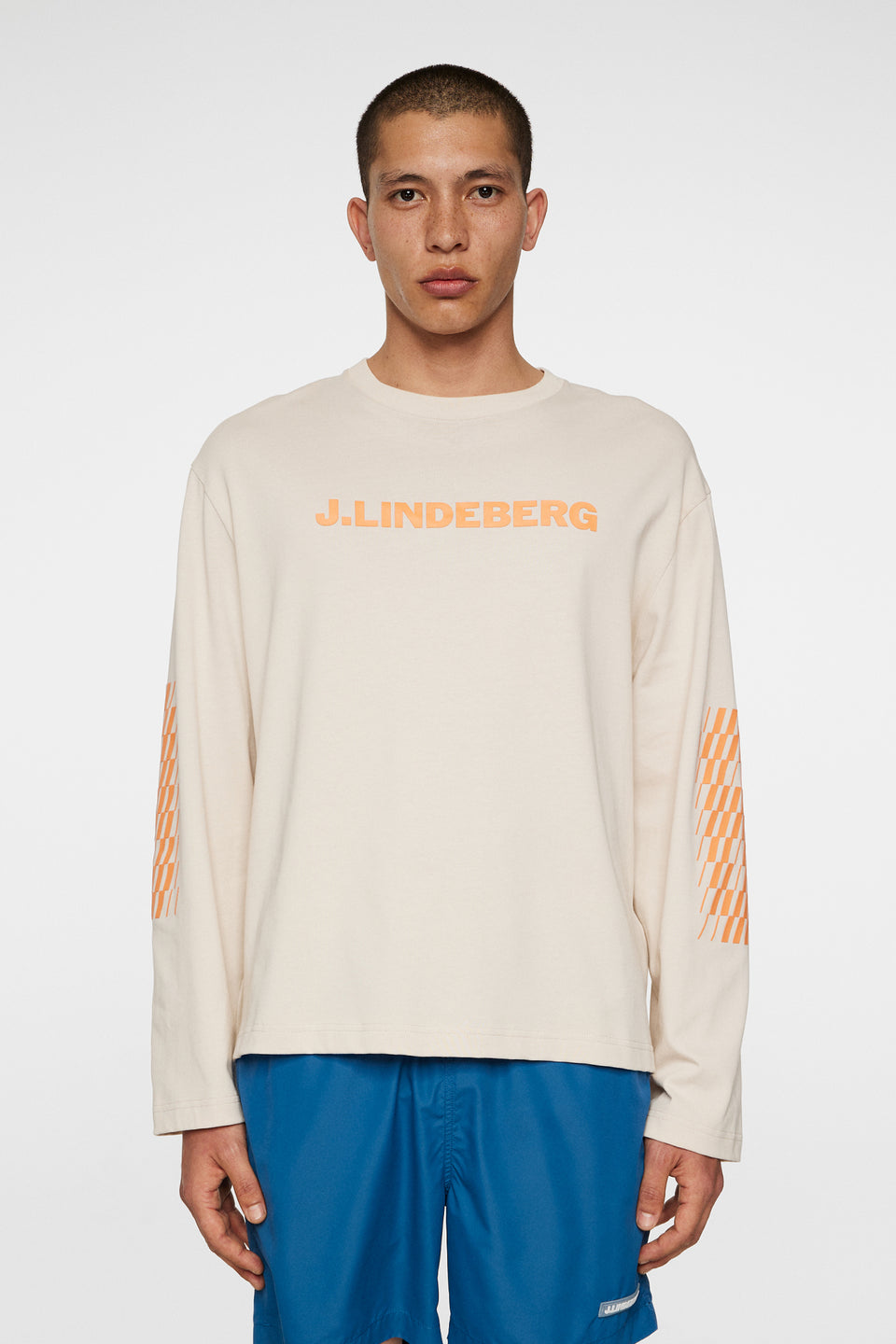 Walsh LS Print T-shirt / Moonbeam
