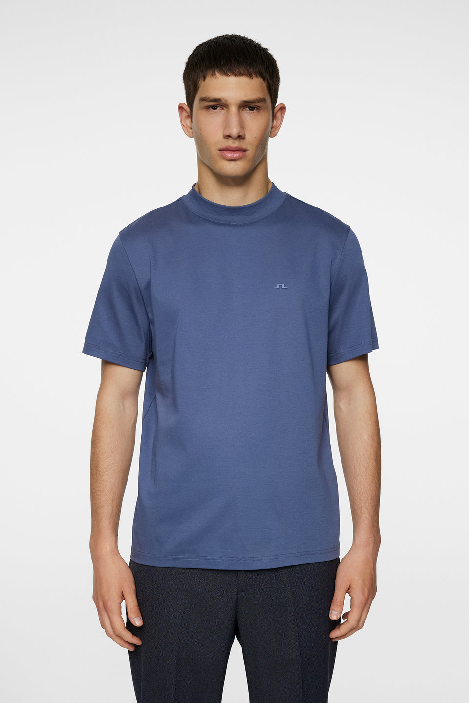Ace Mock Neck T-Shirt / Vintage Indigo
