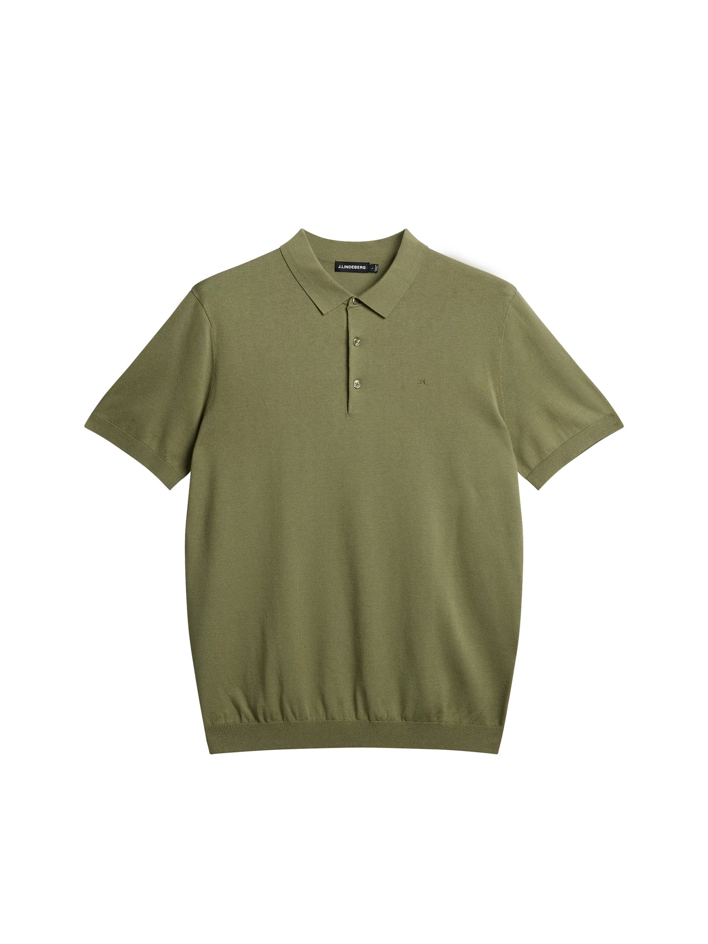 Ridge Rayon Silk Polo in Oil Green by J.Lindeberg