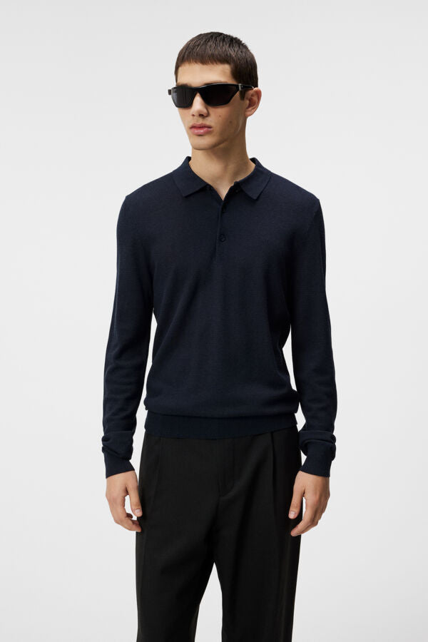 Rowan Structure Long Sleeve Polo