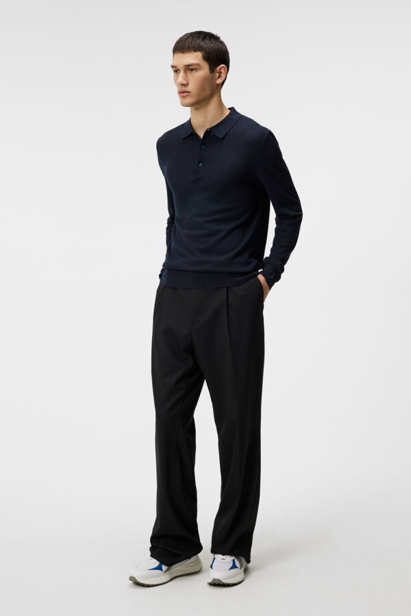 Rowan Structure Long Sleeve Polo