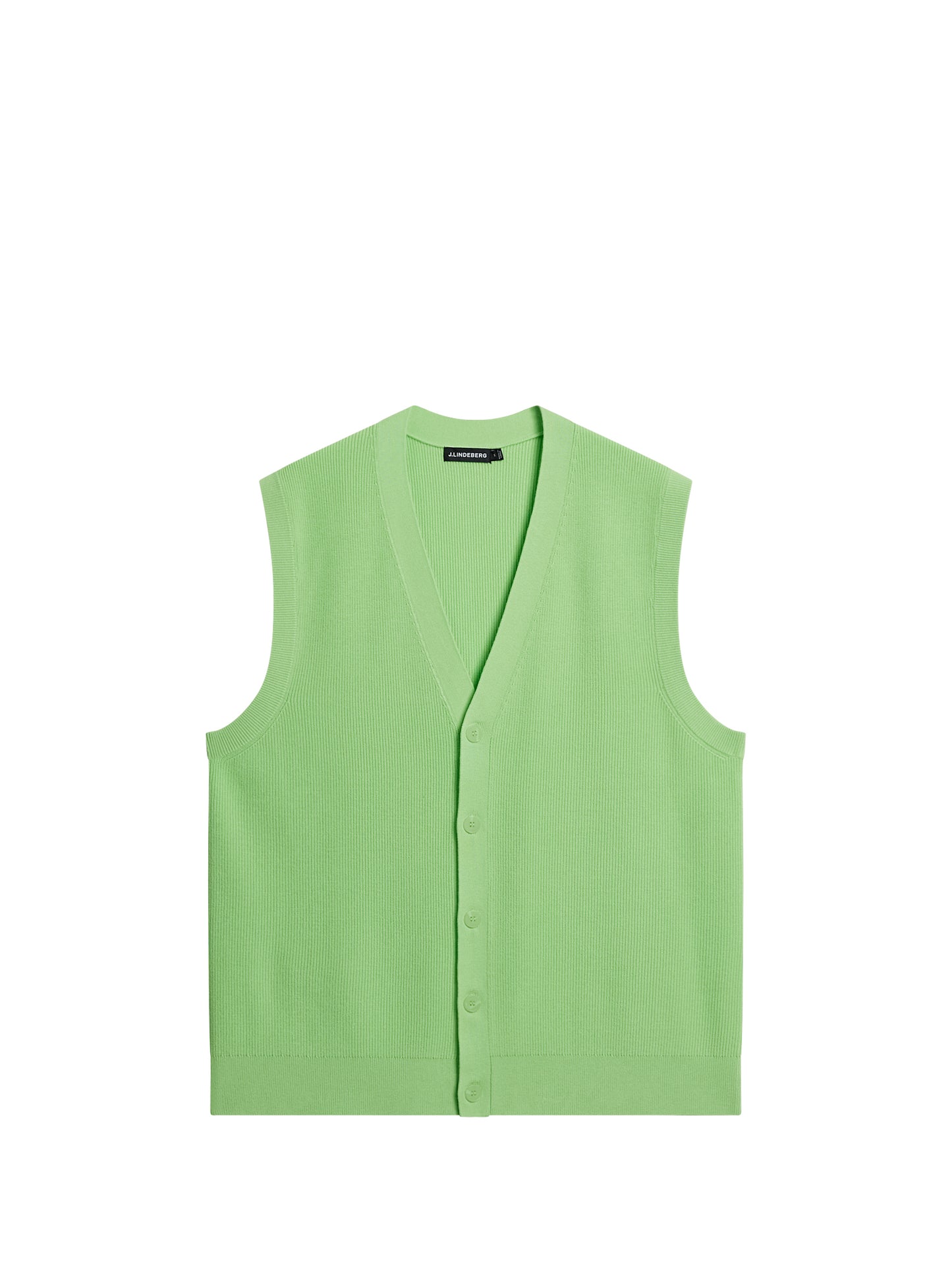 Hugo Cardigan Vest in Paradise Green by J.Lindeberg