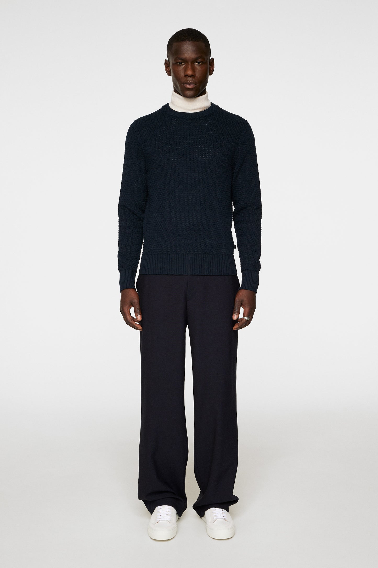Oliver Structure Sweater in JL Navy by J.Lindeberg